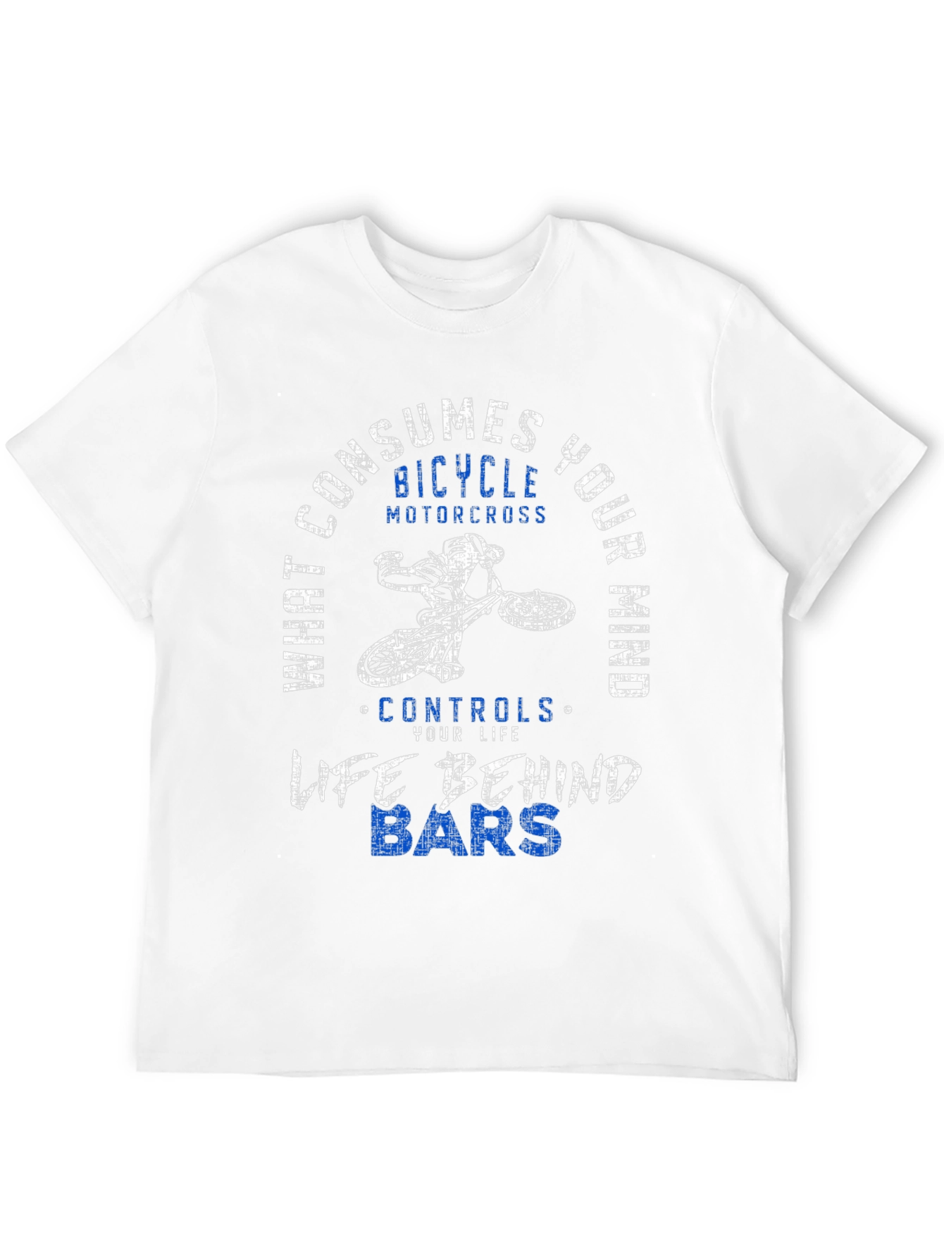 Bicycle Motocross T-Shirt - Life Behind Bars Graphic Tee