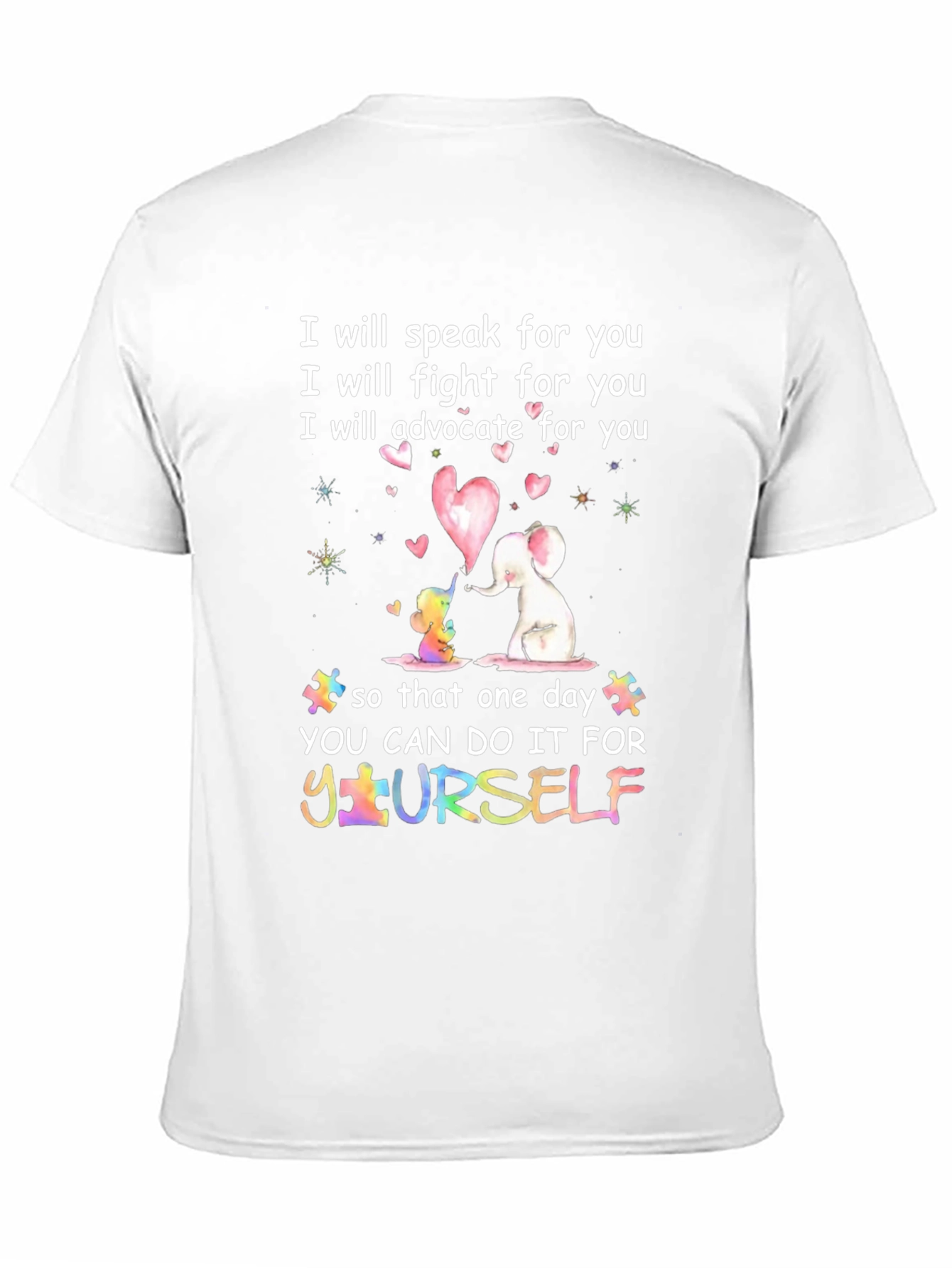 Autism Awareness T-Shirt: Speak Fight Advocate