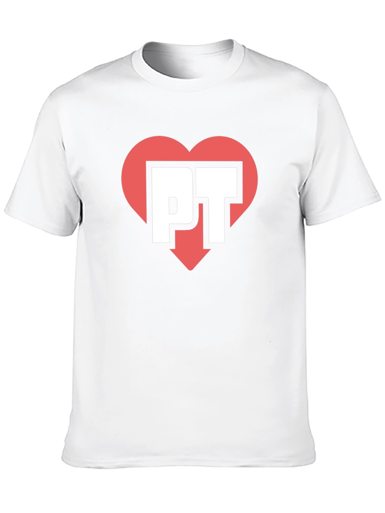 PT Heart Graphic Tee - Black Casual Shirt