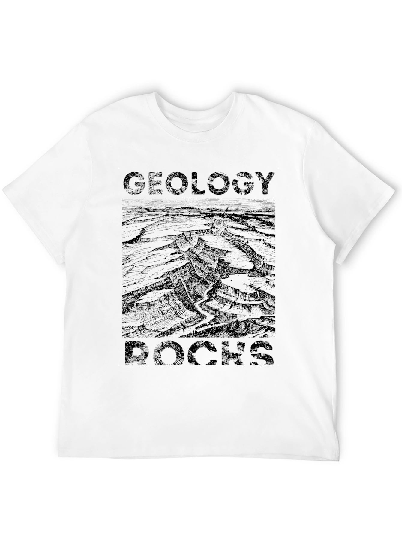 Geology Rocks Black Graphic T-Shirt