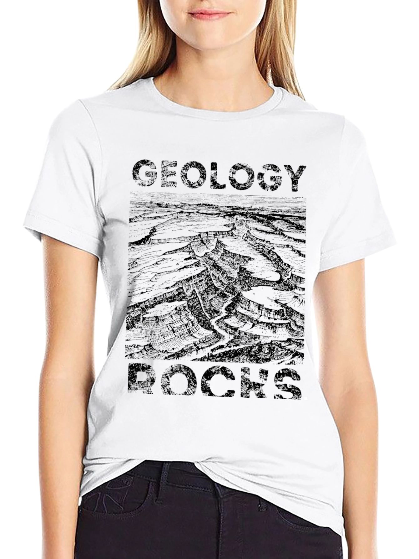 Geology Rocks Black Graphic T-Shirt
