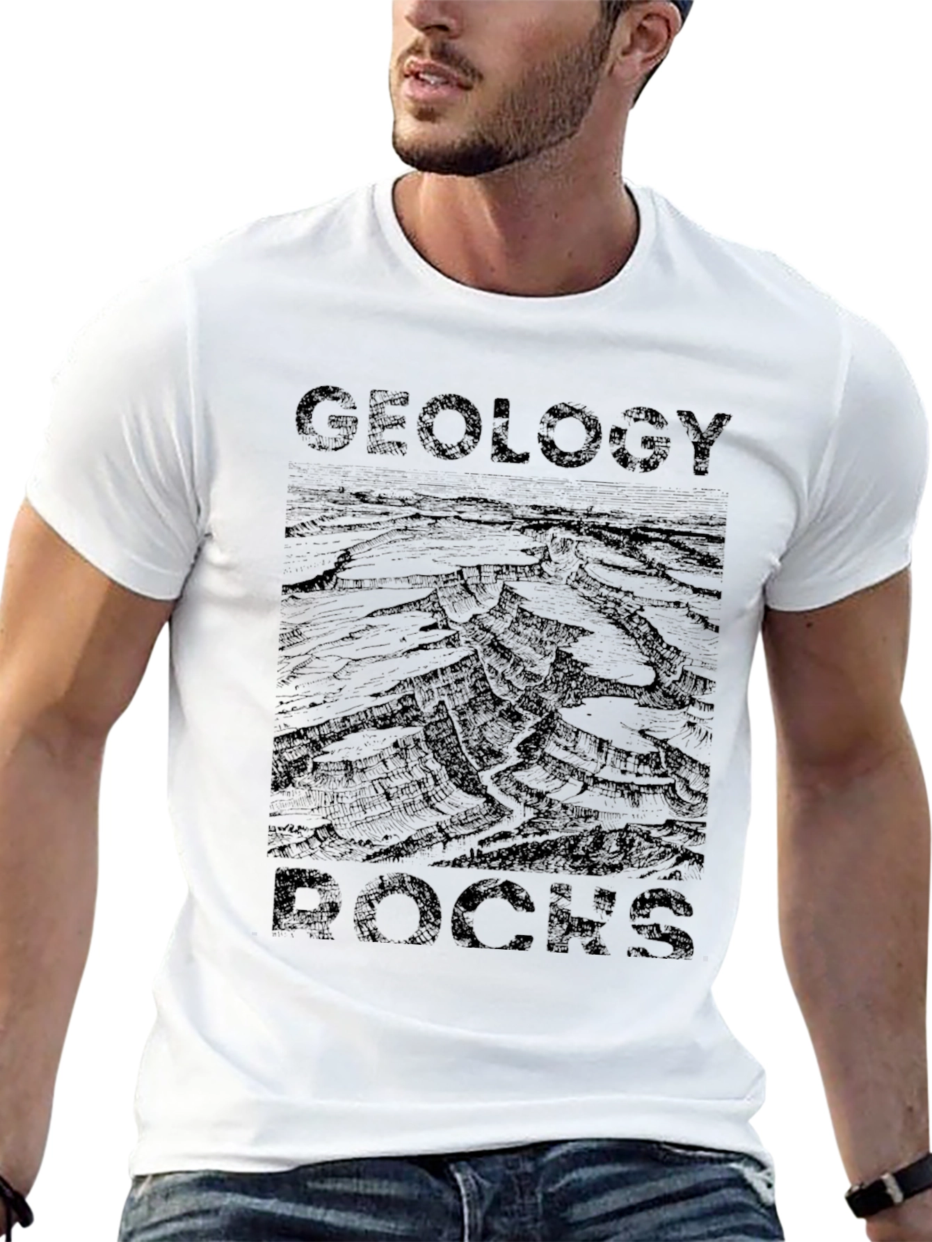 Geology Rocks Black Graphic T-Shirt