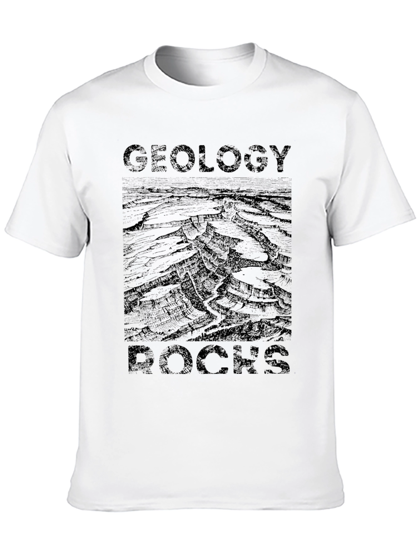 Geology Rocks Black Graphic T-Shirt