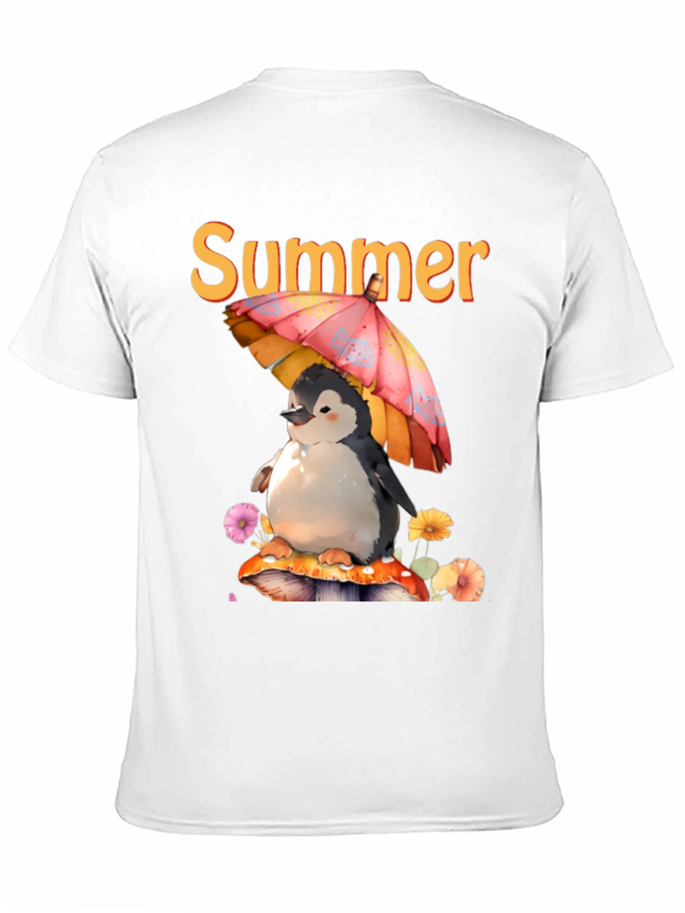 Summer Penguin Graphic T-Shirt