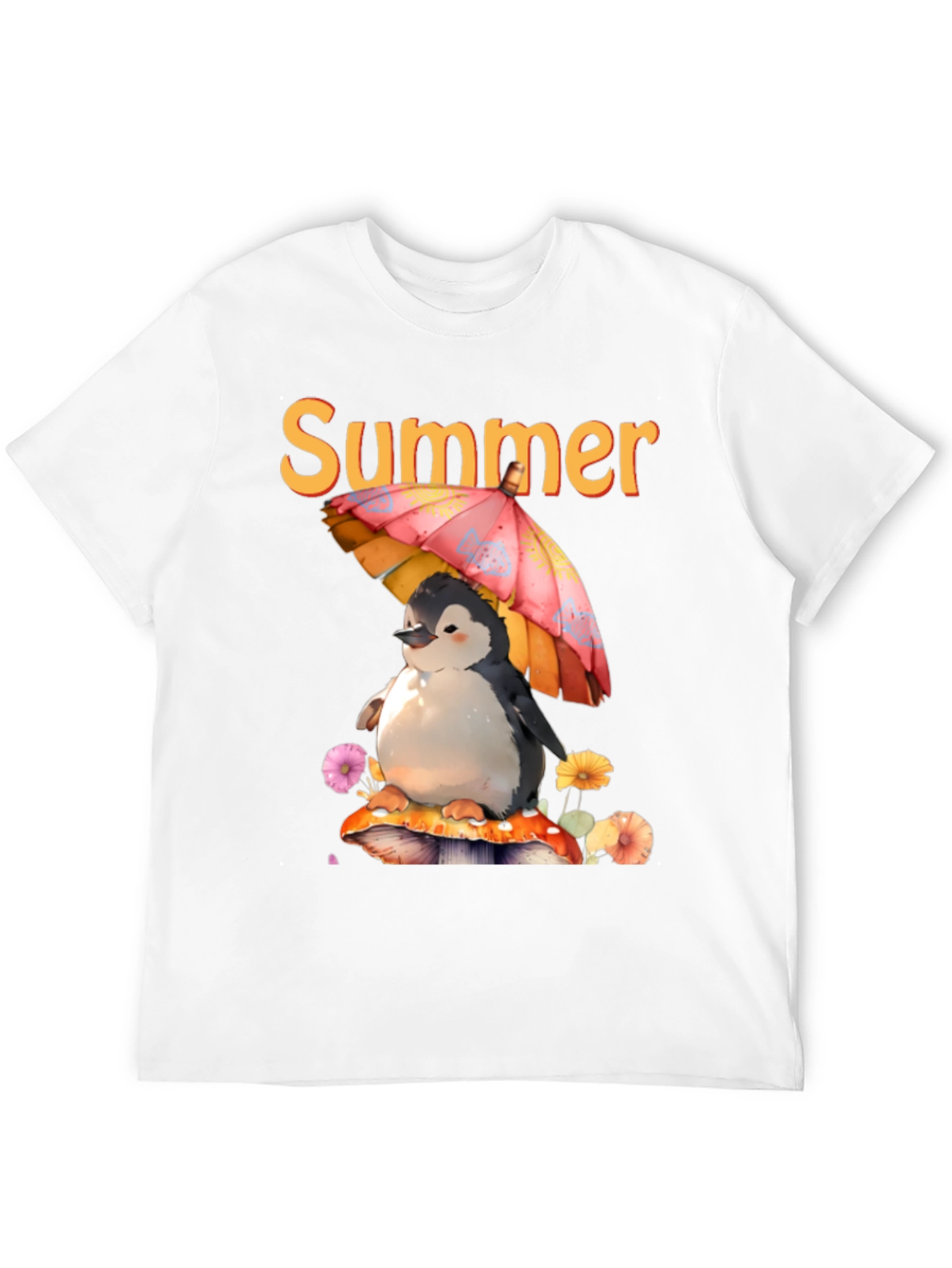 Summer Penguin Graphic T-Shirt