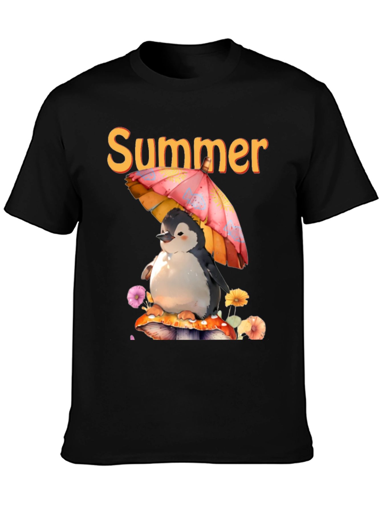 Summer Penguin Graphic T-Shirt