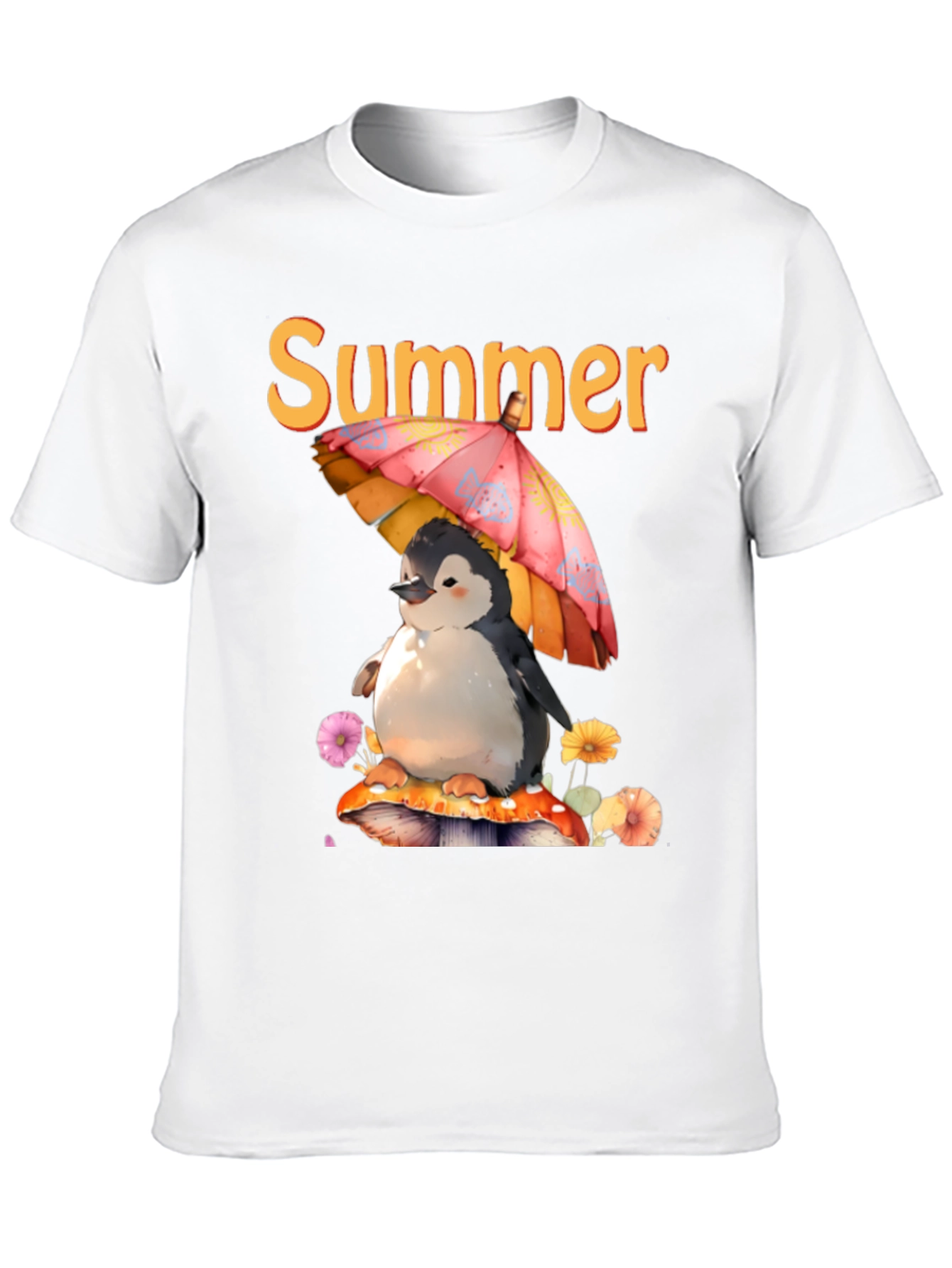 Summer Penguin Graphic T-Shirt