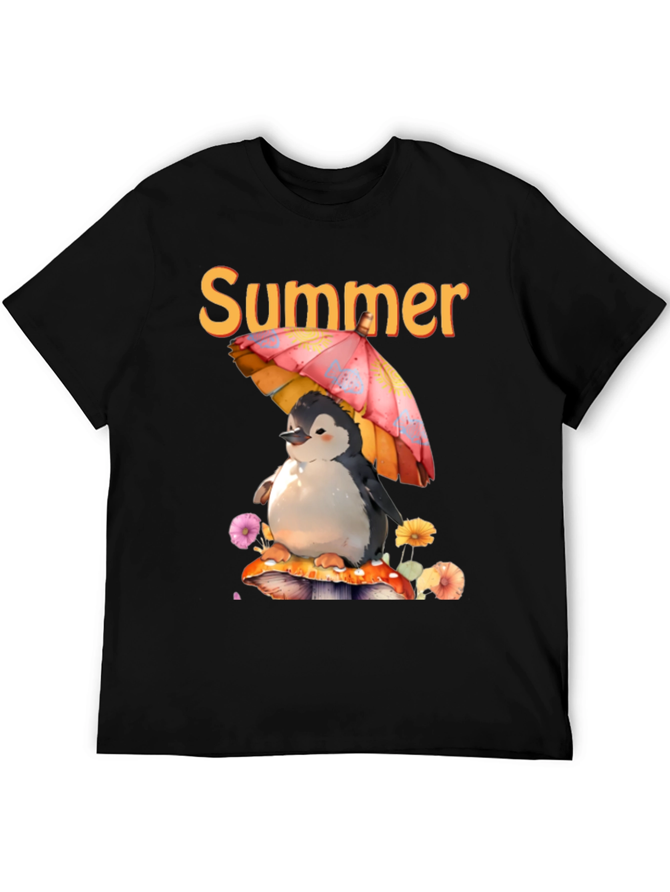 Summer Penguin Graphic T-Shirt