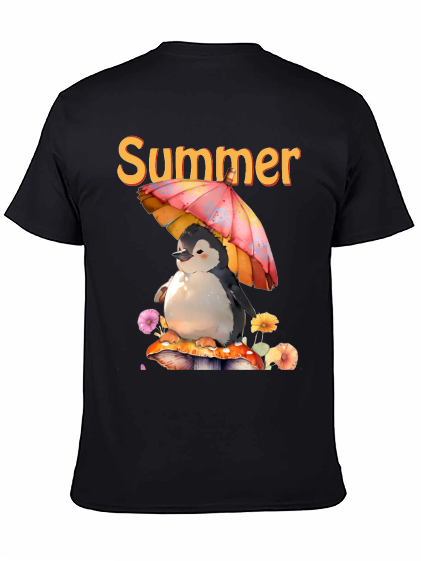Summer Penguin Graphic T-Shirt