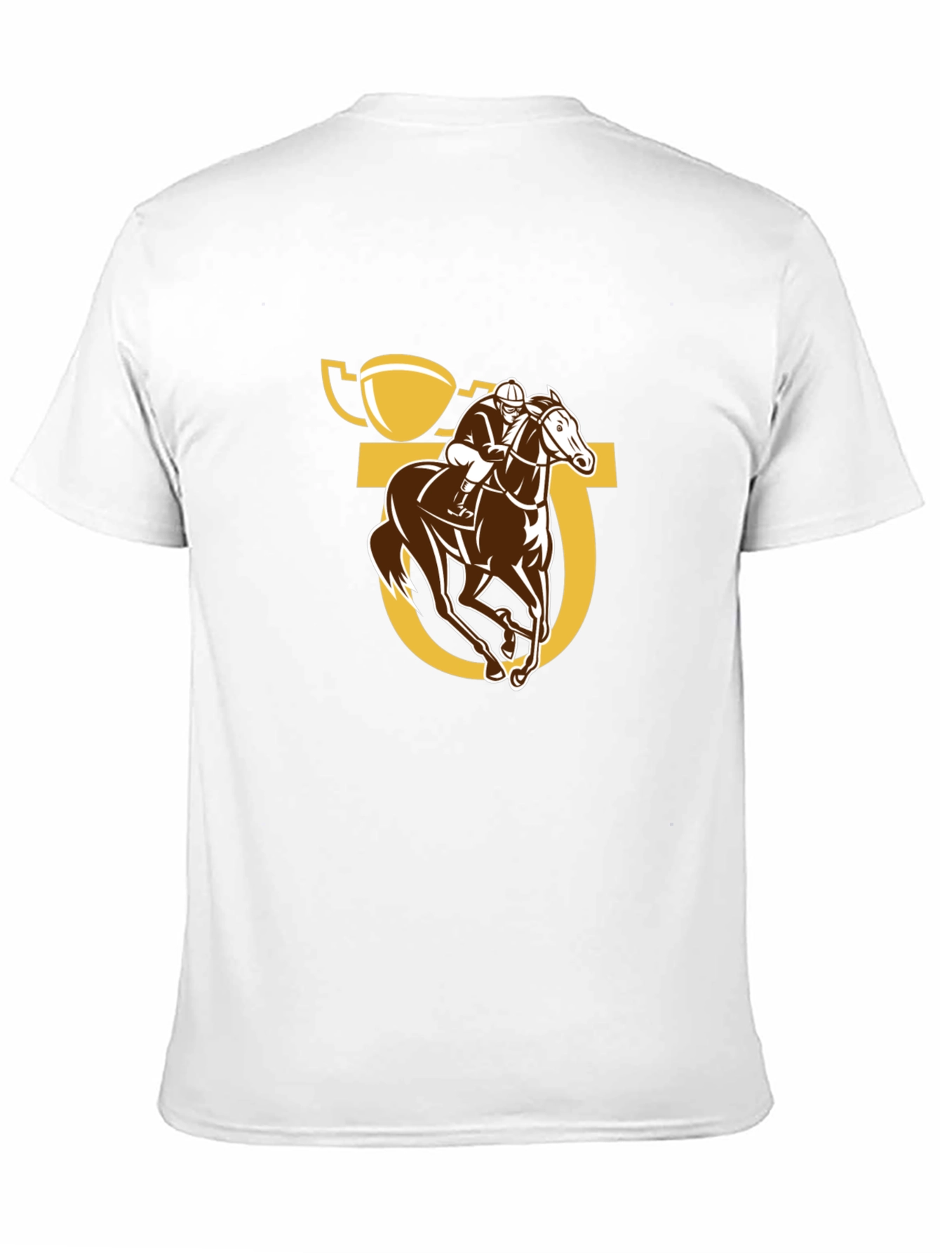 Horse Racing Graphic Tee - Jockey & Trophy