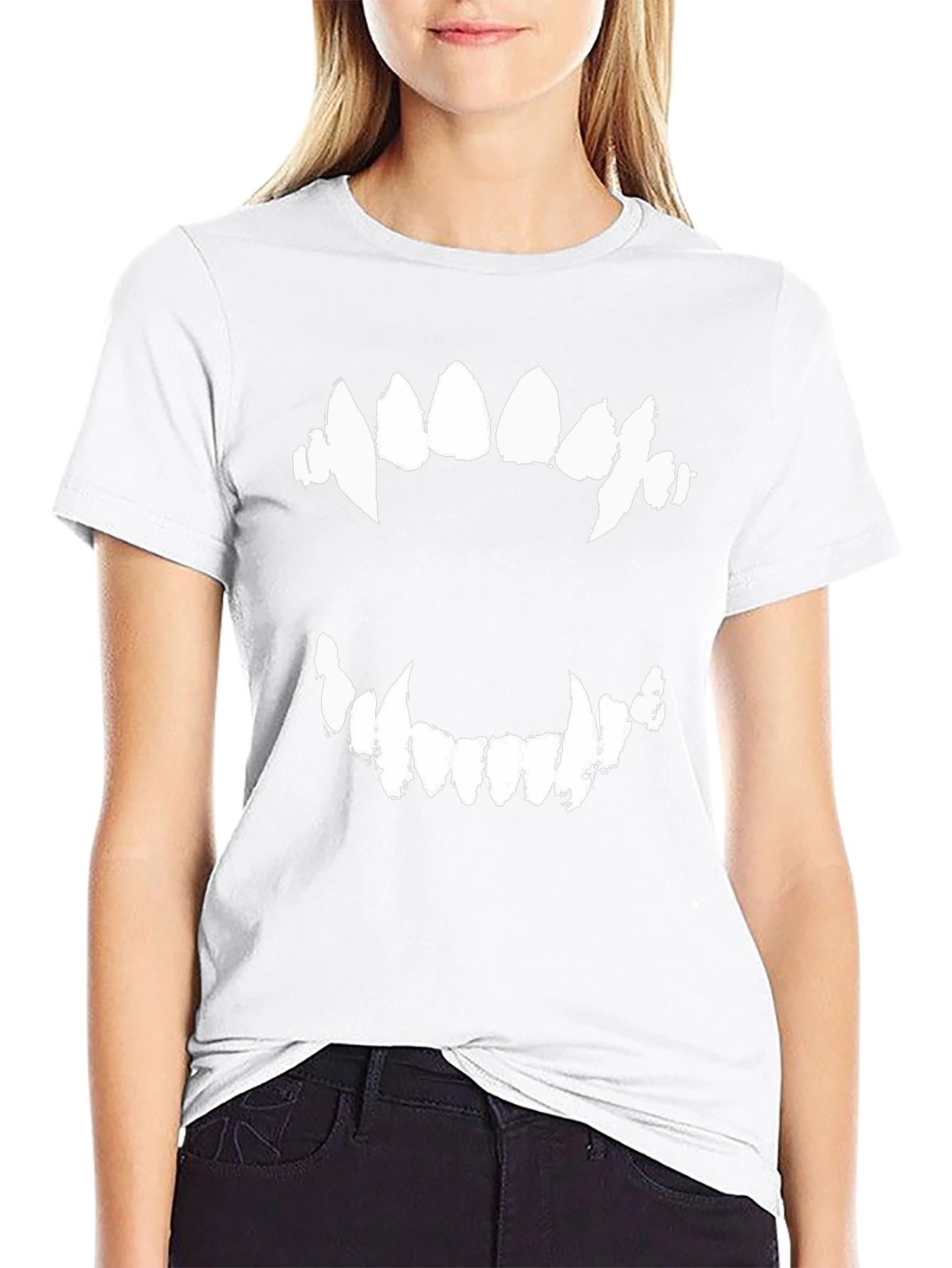 Mens Black Fang Graphic Tee