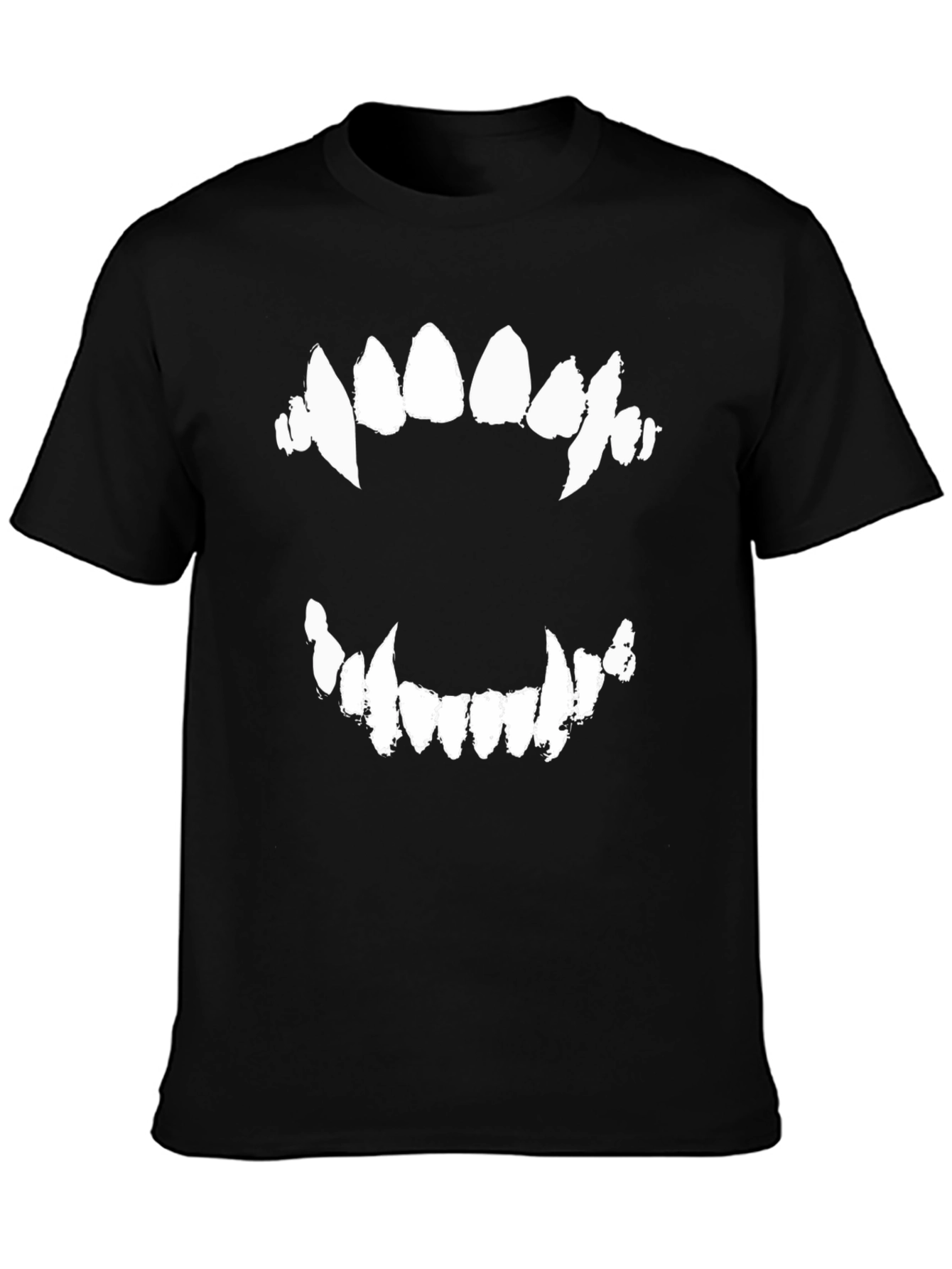 Mens Black Fang Graphic Tee