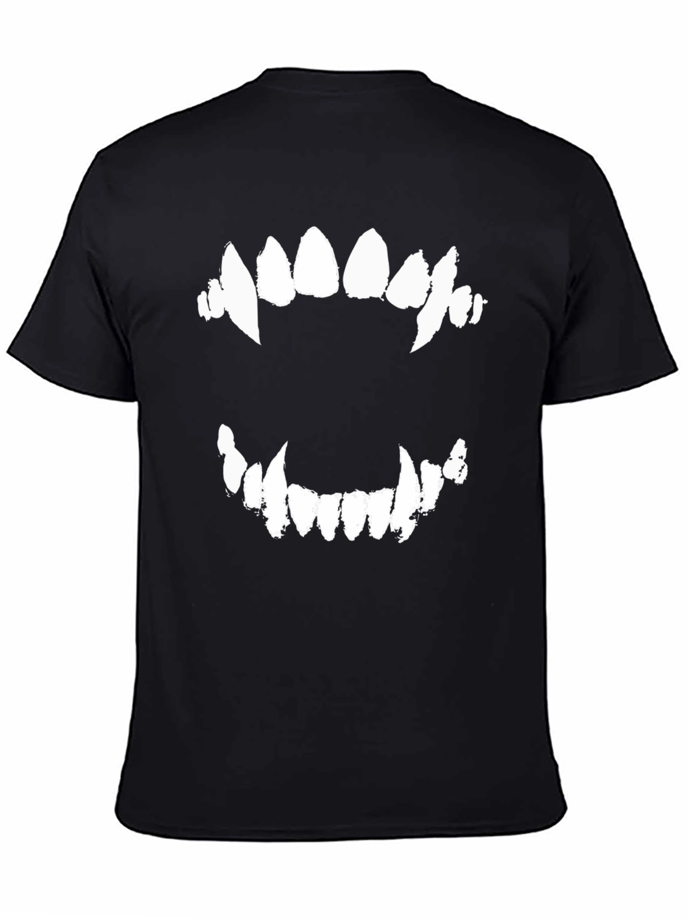 Mens Black Fang Graphic Tee