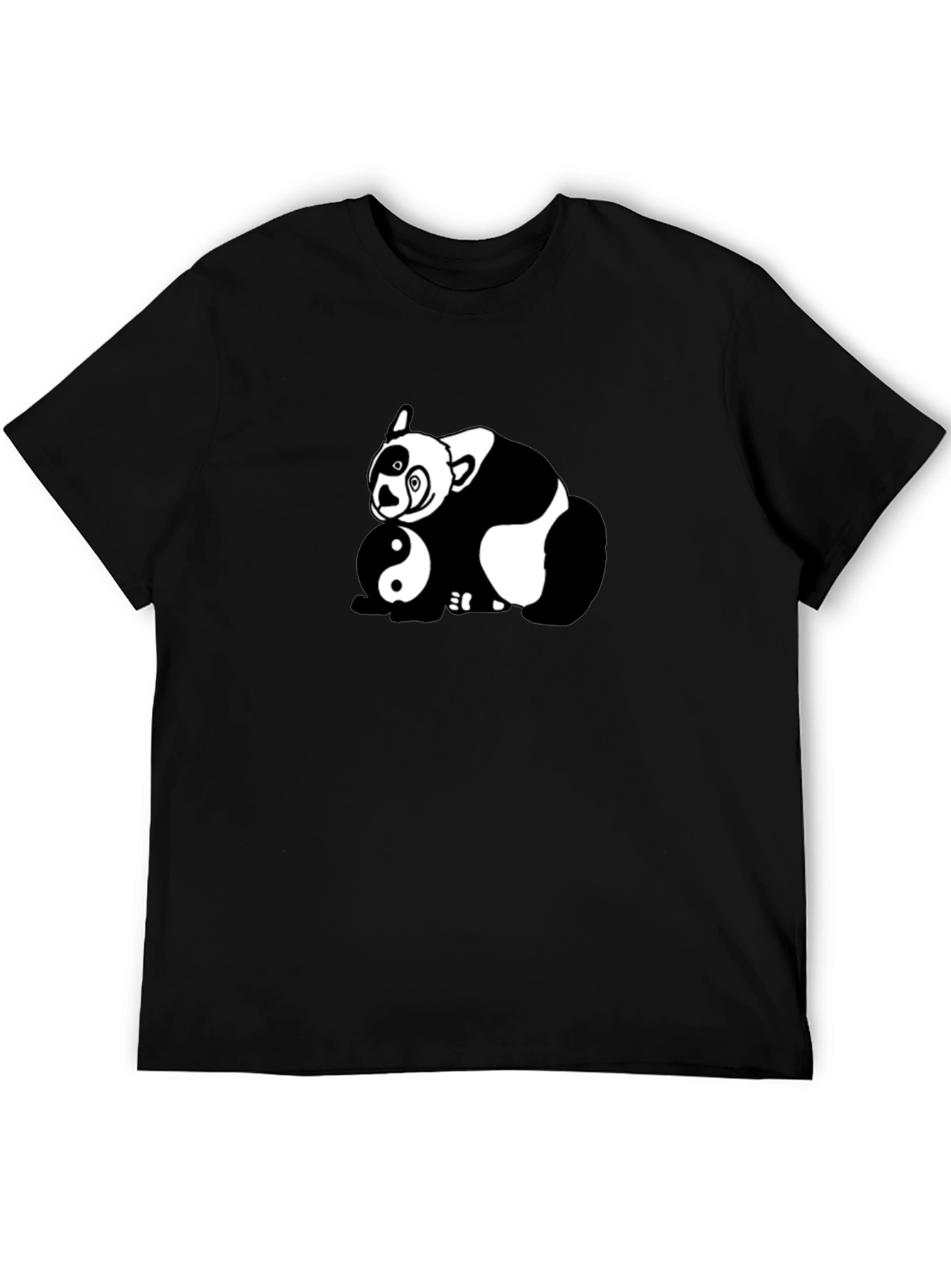 Yin Yang Panda Graphic T-Shirt