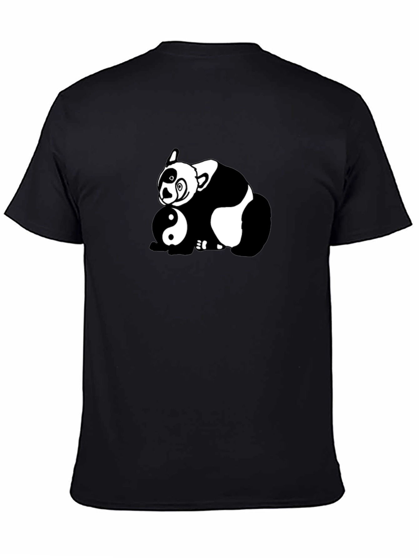 Yin Yang Panda Graphic T-Shirt