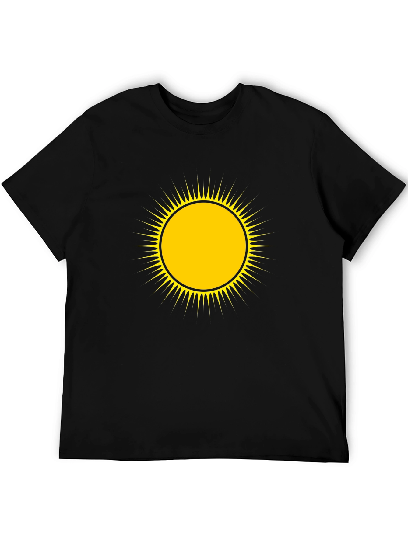 Sunshine Graphic Tee - Black Cotton Comfort