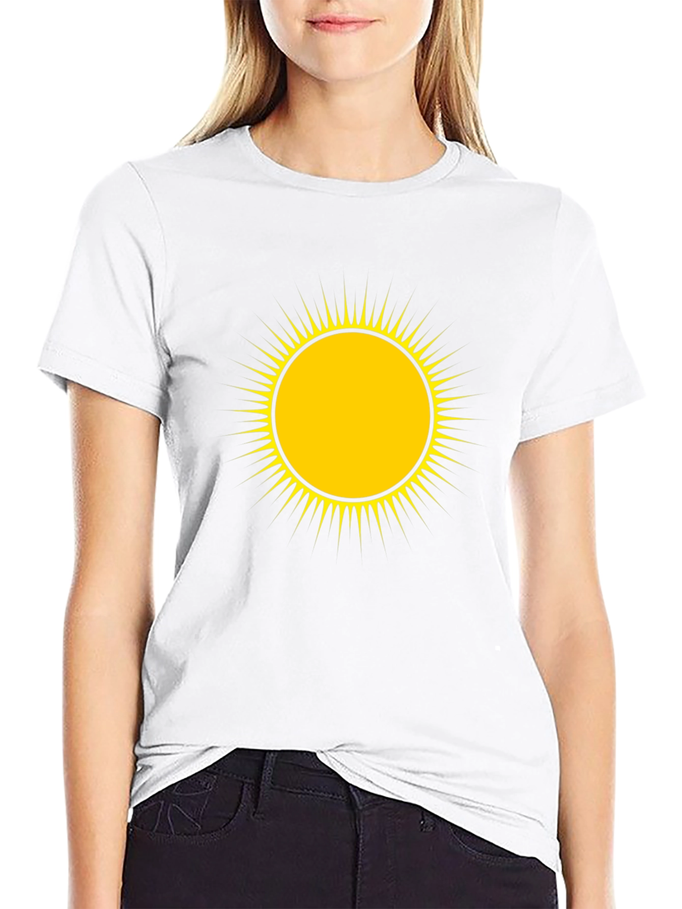 Sunshine Graphic Tee - Black Cotton Comfort
