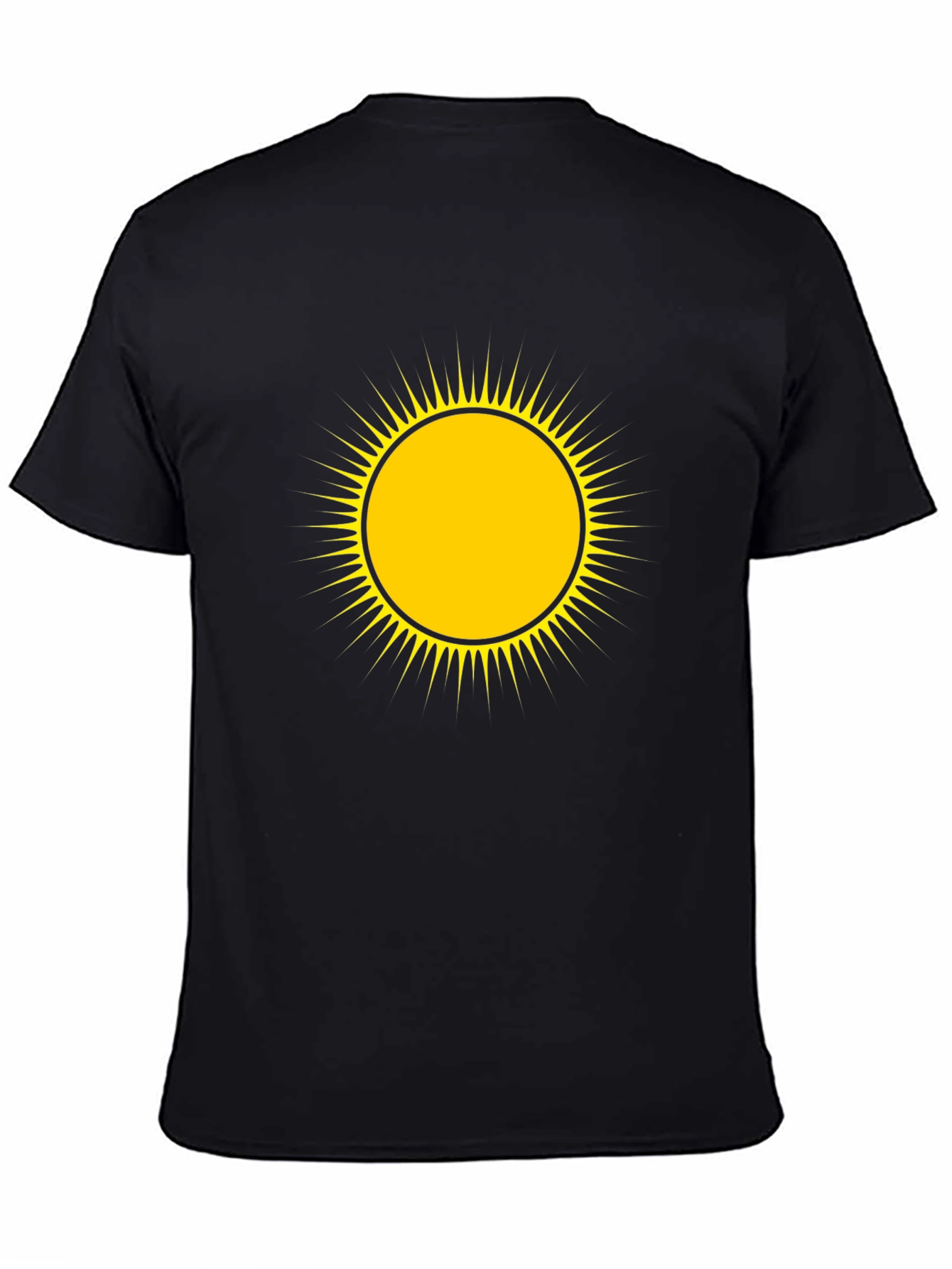 Sunshine Graphic Tee - Black Cotton Comfort