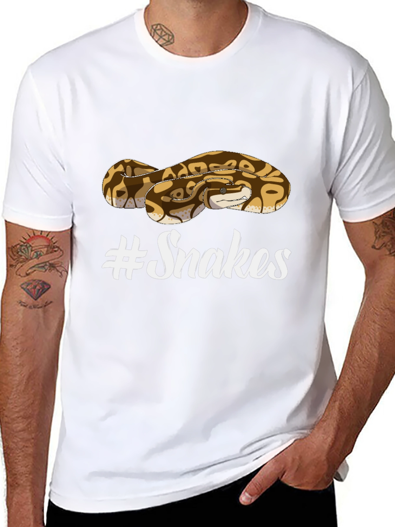 Snakes Graphic T-Shirt - Unisex Crew Neck