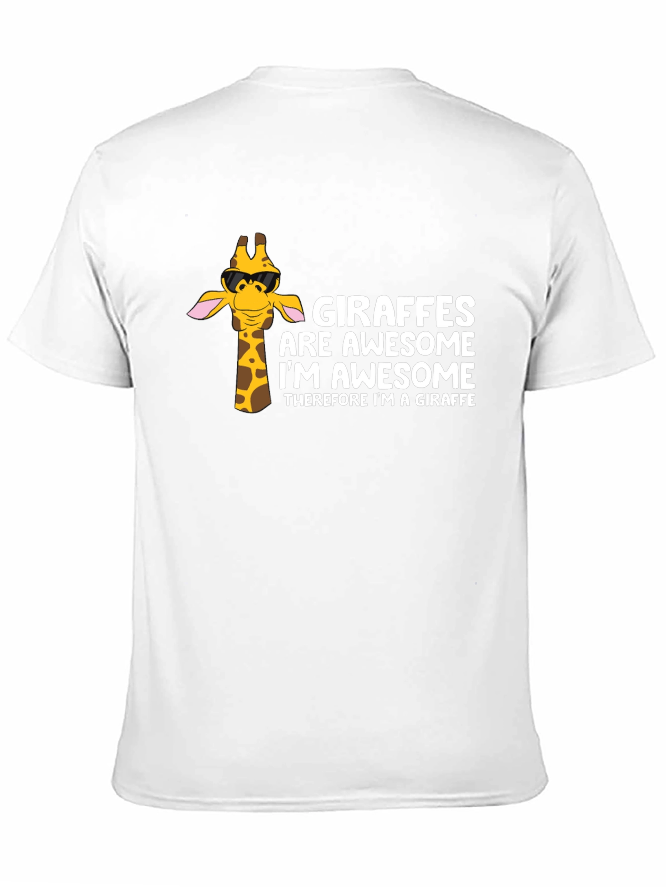 Giraffe Awesome Graphic Tee - Funny Animal T-Shirt