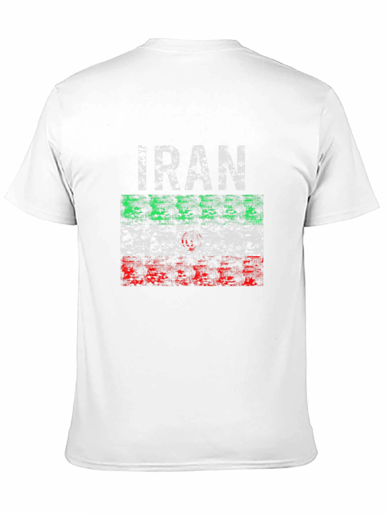 Iran Flag Distressed Graphic T-Shirt