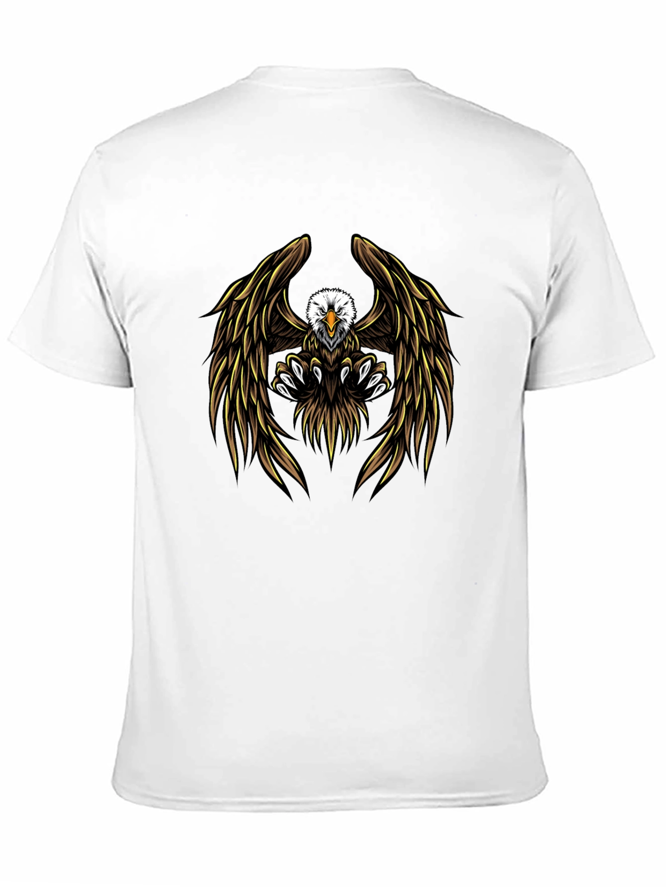 Mens Black Eagle Graphic T-Shirt