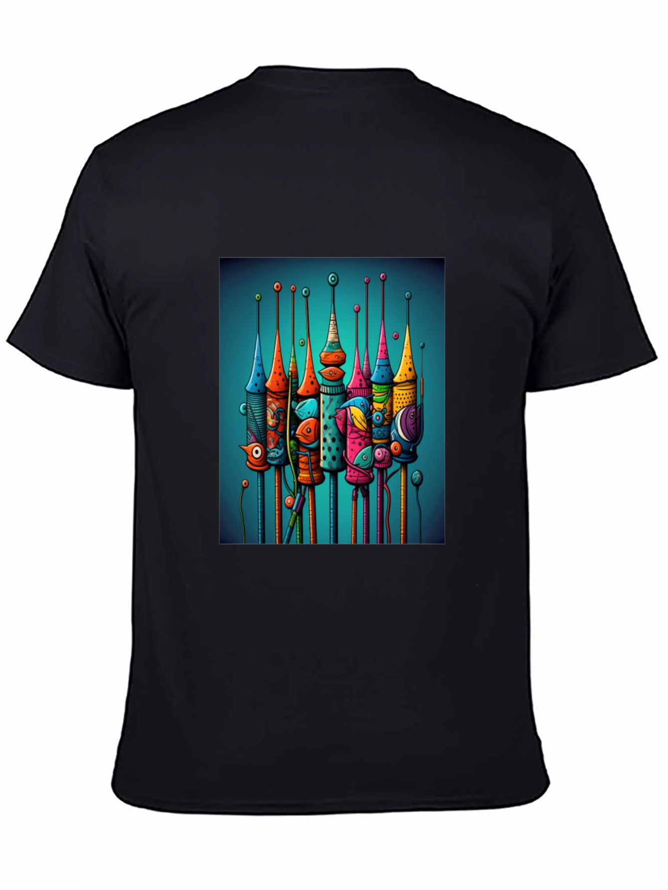 Abstract Towers Graphic Tee
