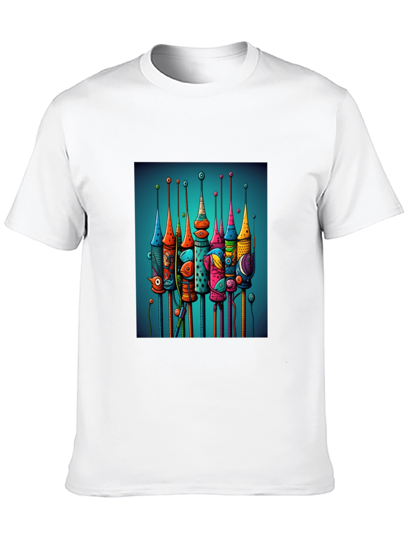 Abstract Towers Graphic Tee