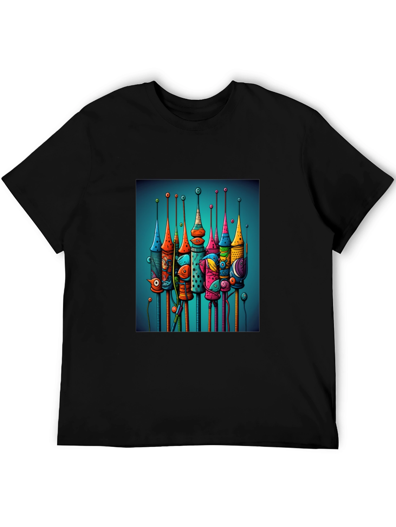 Abstract Towers Graphic Tee