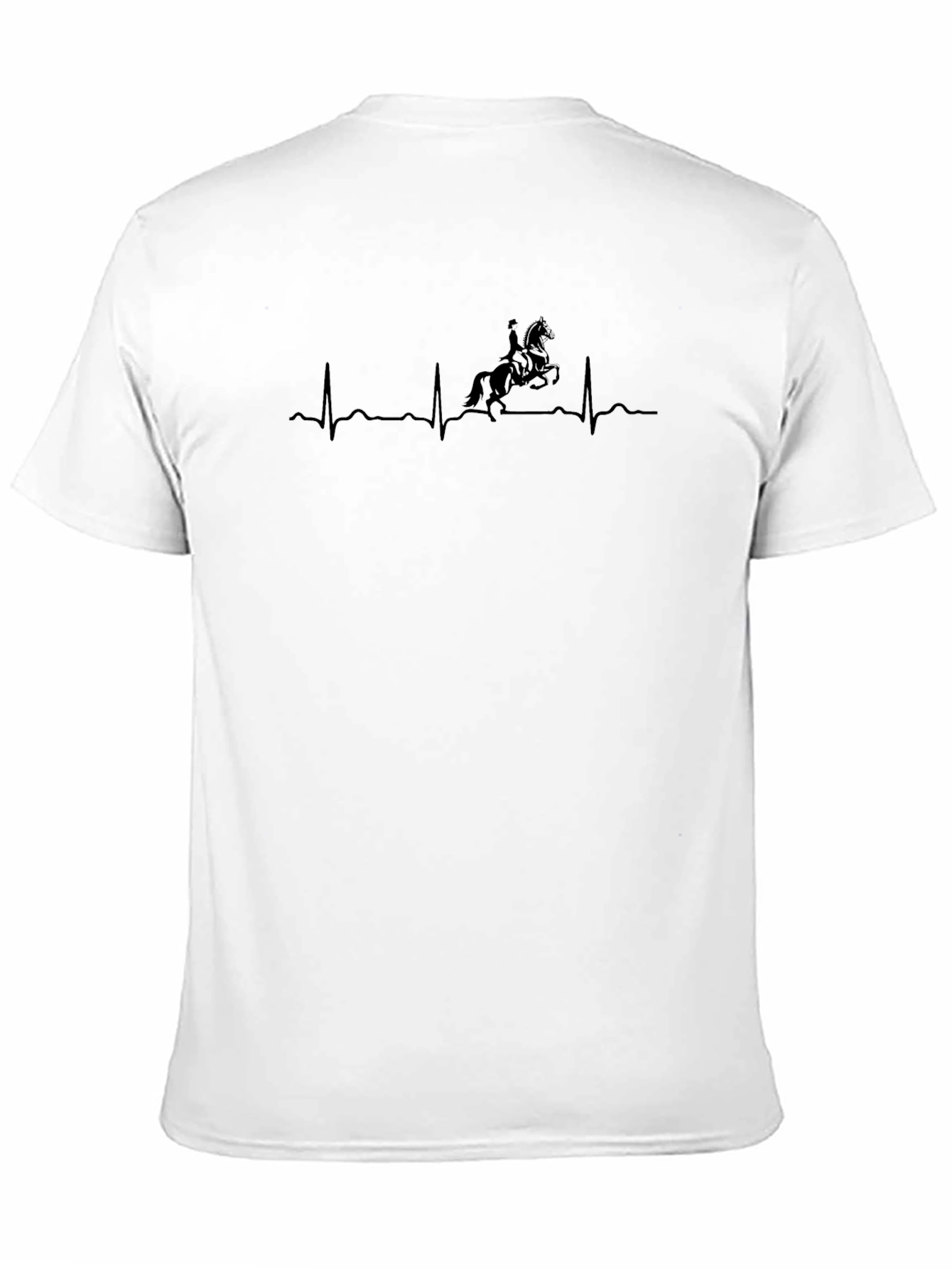Equestrian Heartbeat T-Shirt - Black