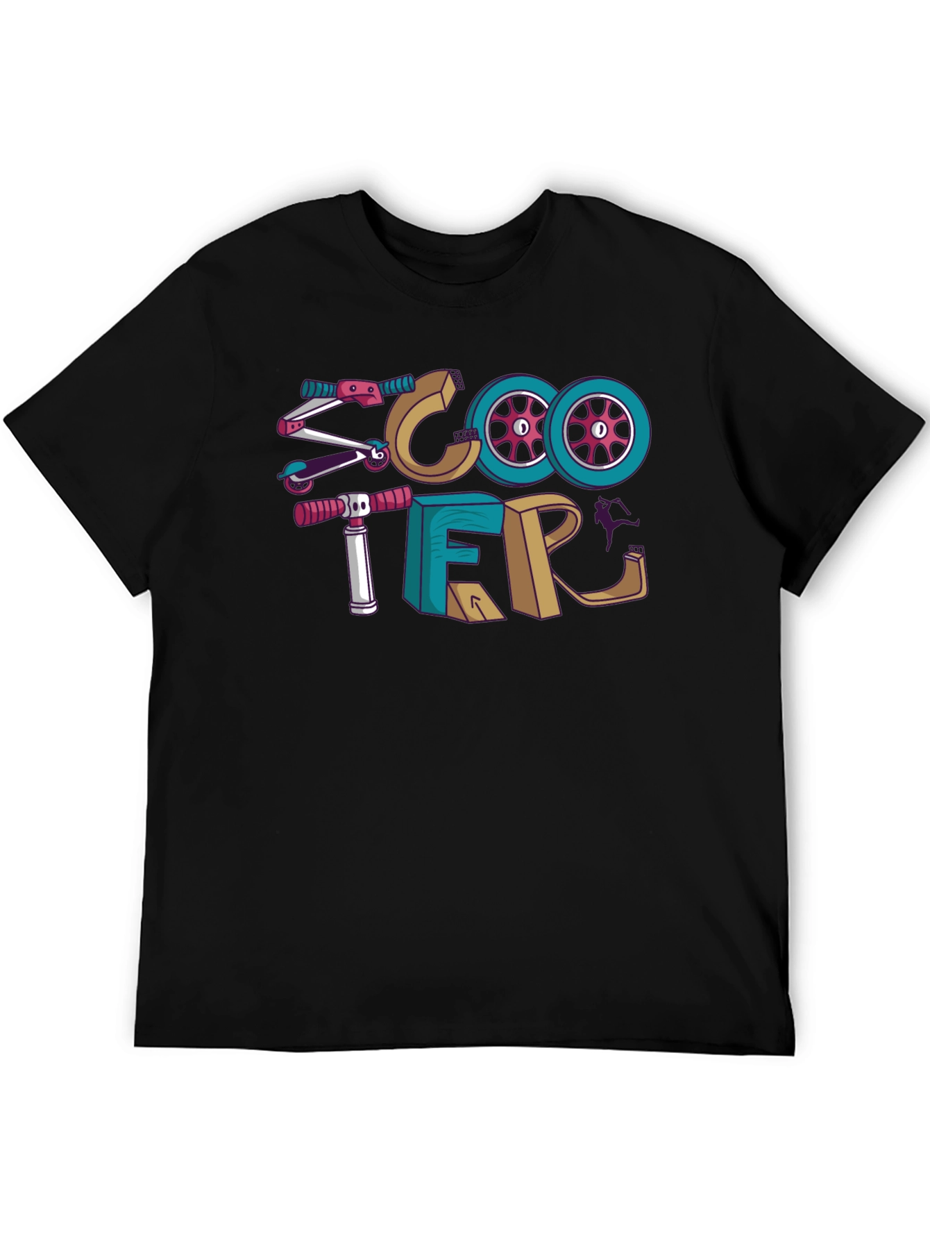 Scooter Graphic T-Shirt | Novelty Print Tee