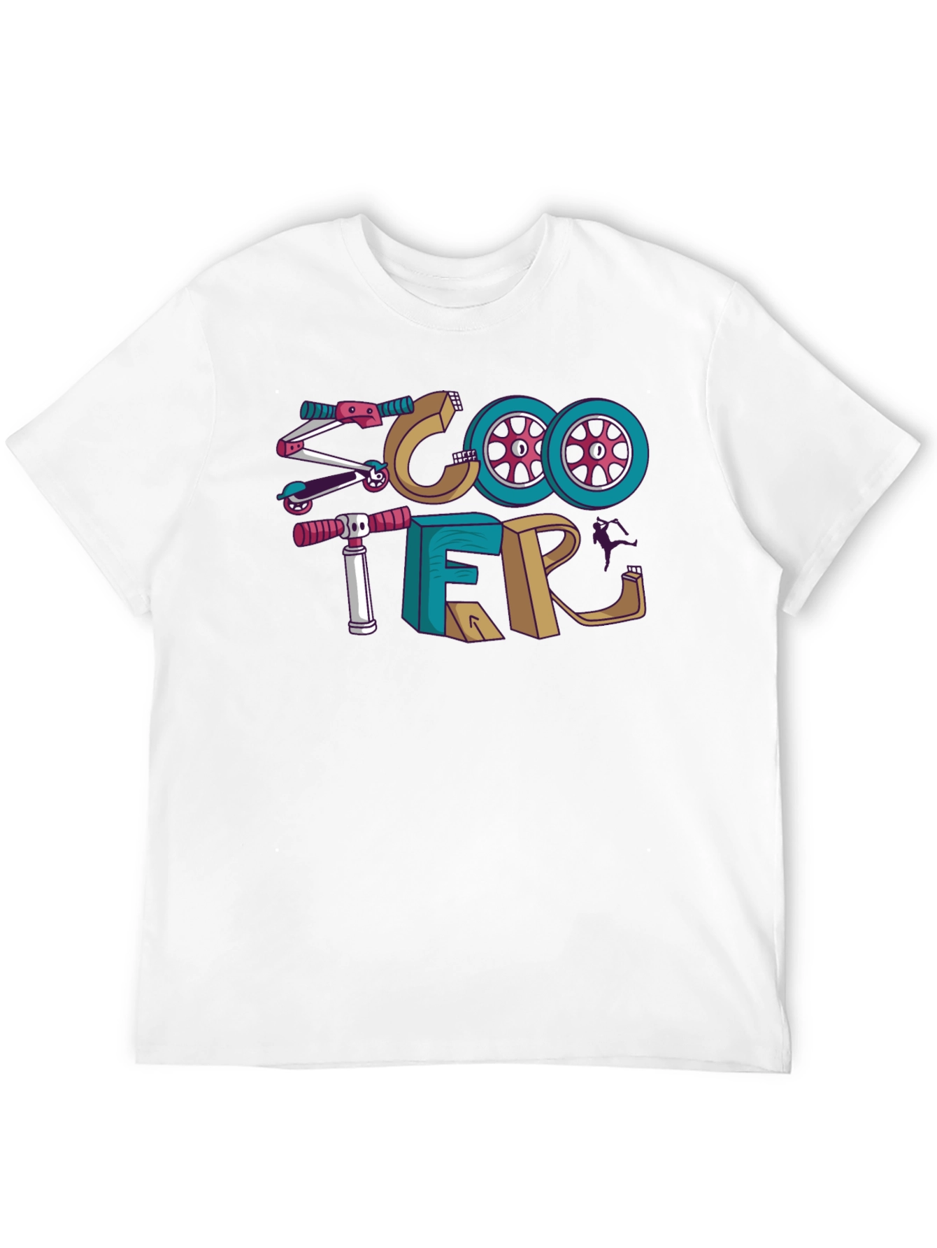 Scooter Graphic T-Shirt | Novelty Print Tee