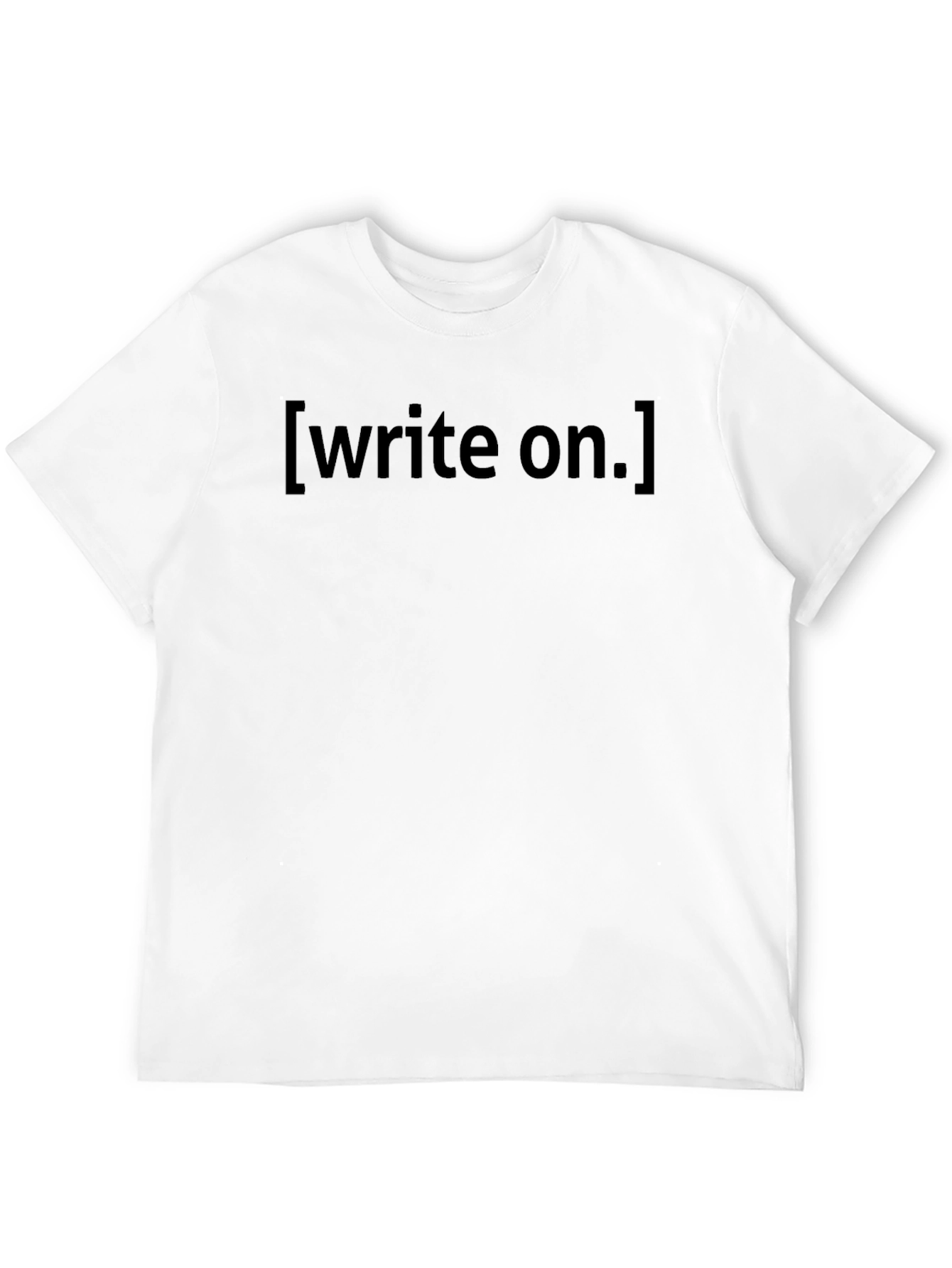 Write On Black T-Shirt: Express Yourself