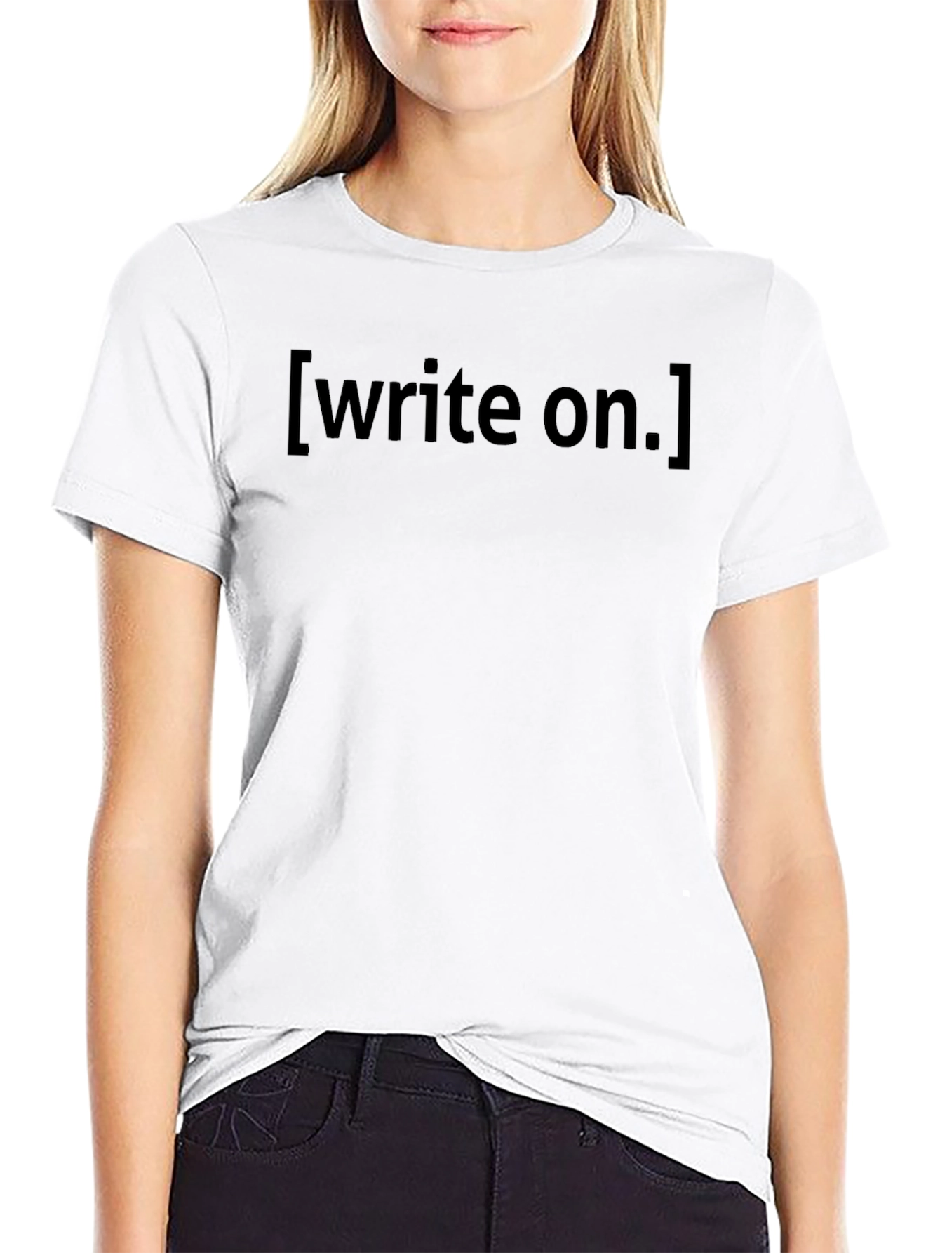 Write On Black T-Shirt: Express Yourself