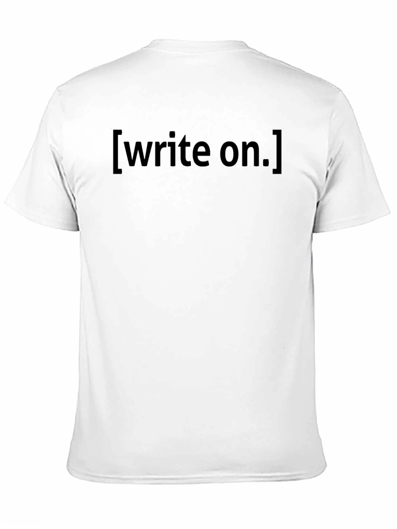 Write On Black T-Shirt: Express Yourself