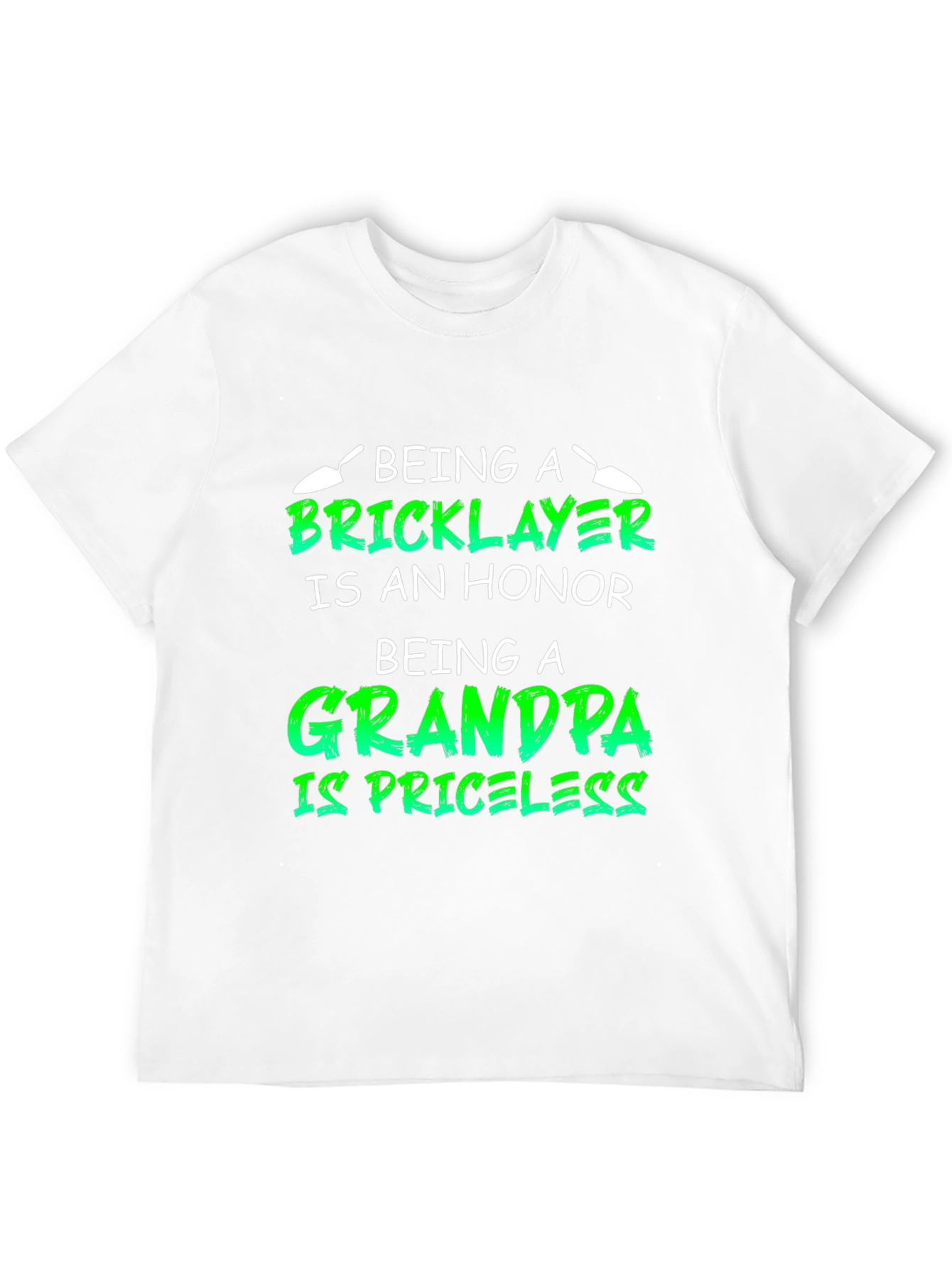 Bricklayer Grandpa Honor Priceless Black T-Shirt