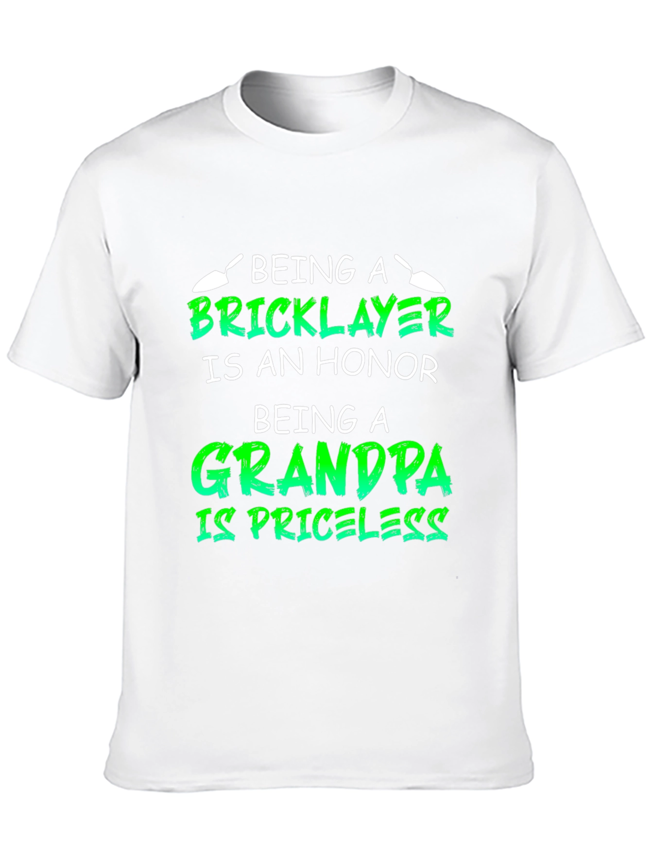 Bricklayer Grandpa Honor Priceless Black T-Shirt