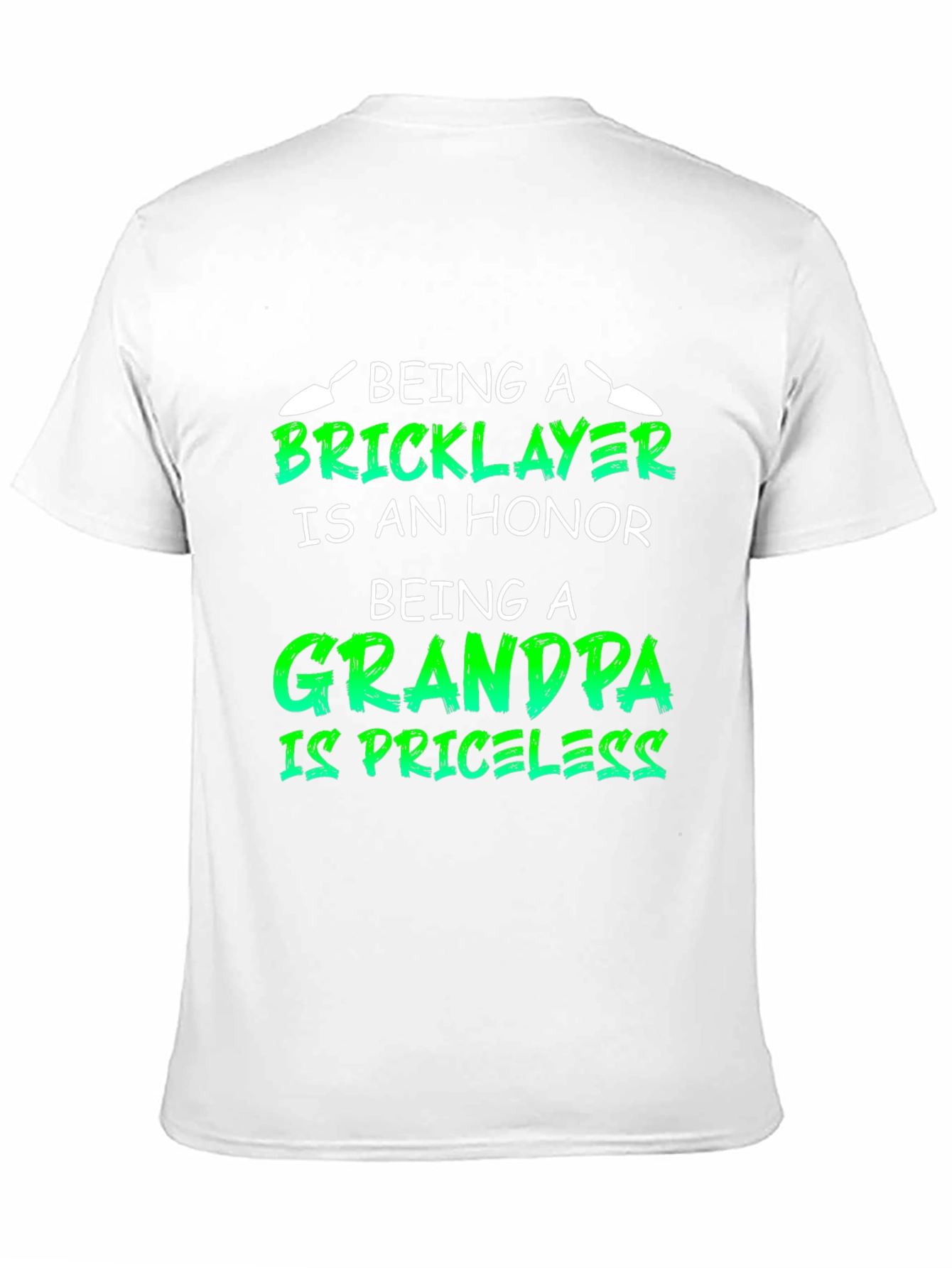 Bricklayer Grandpa Honor Priceless Black T-Shirt