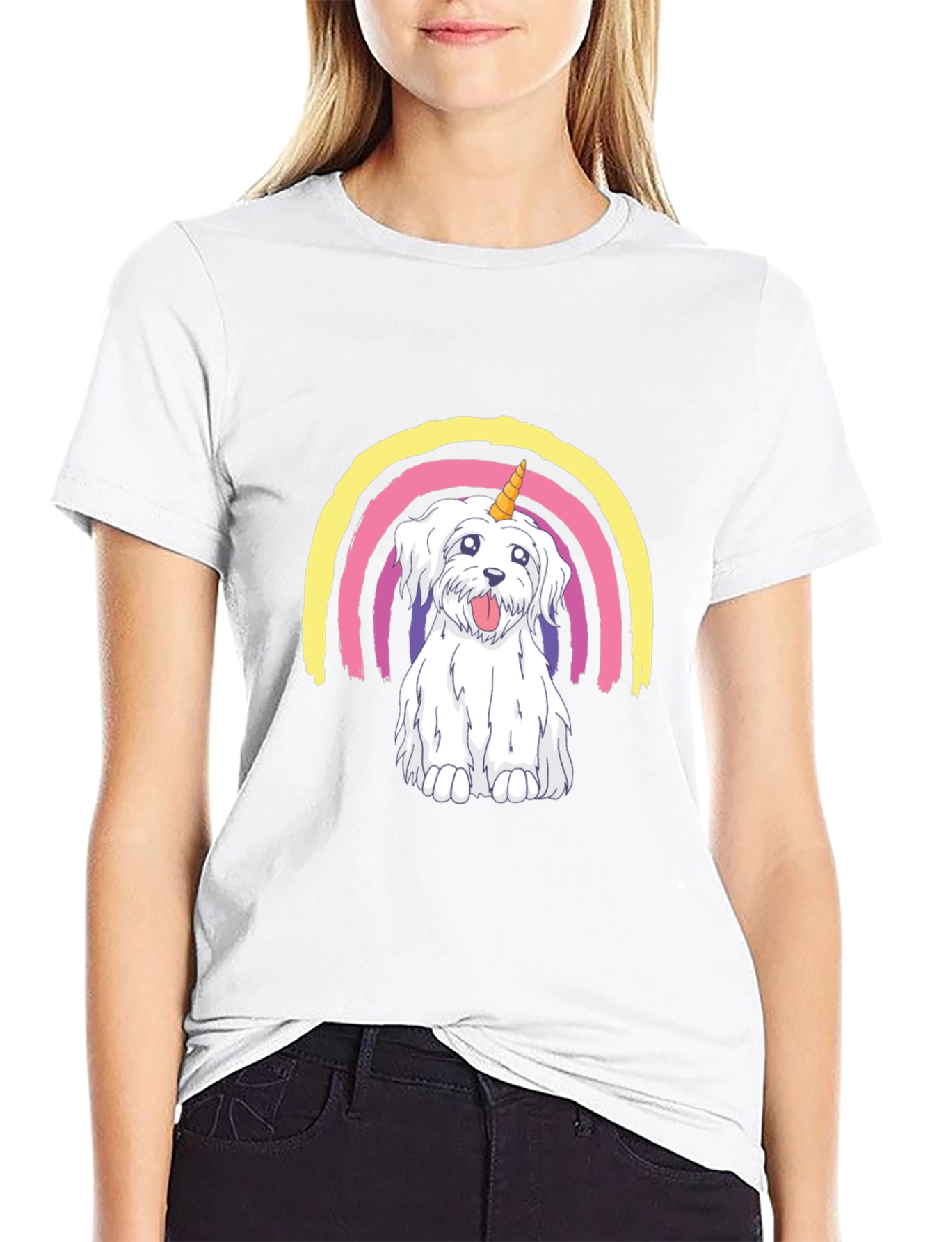 Dog Unicorn Rainbow T-Shirt