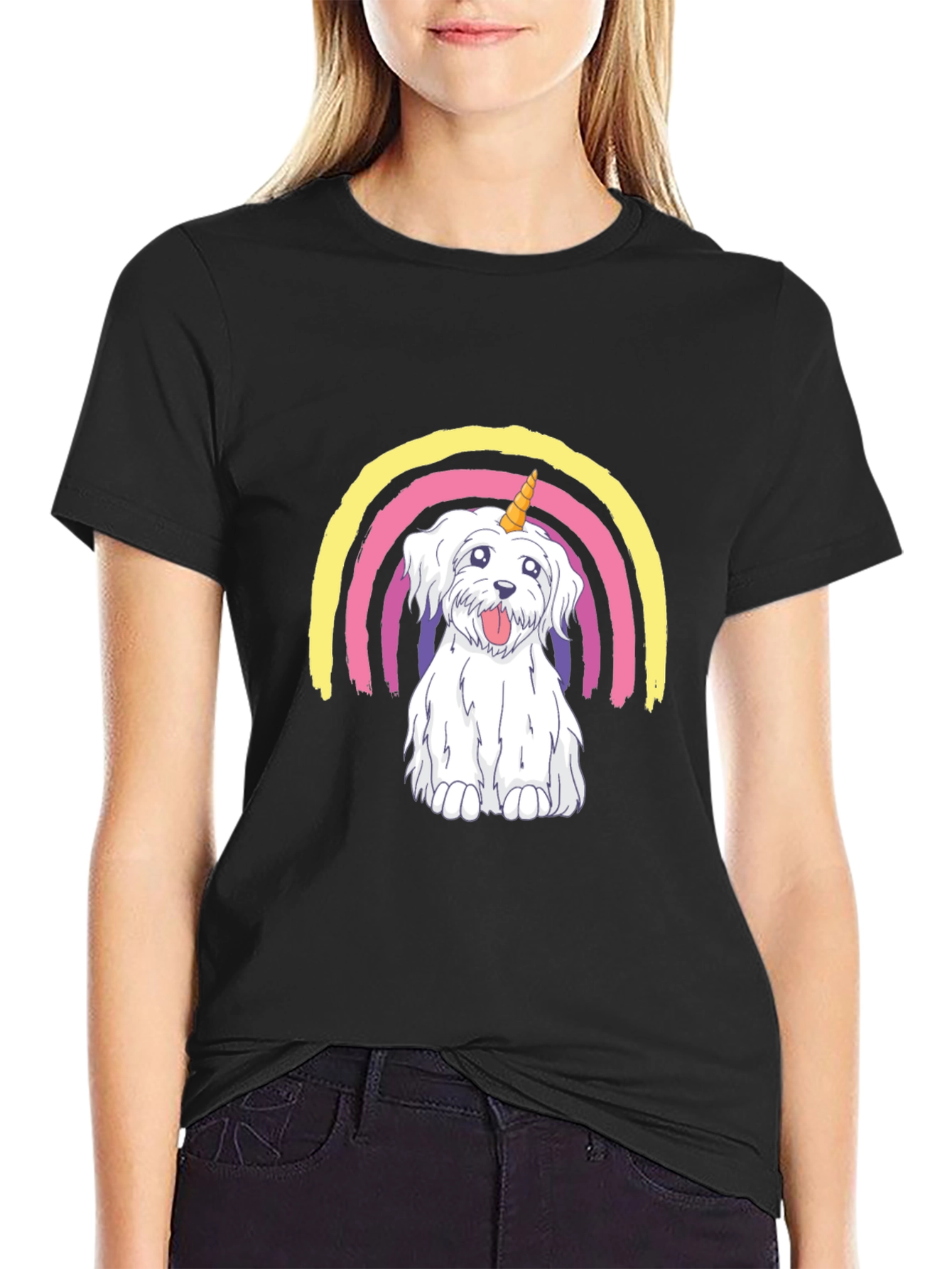 Dog Unicorn Rainbow T-Shirt