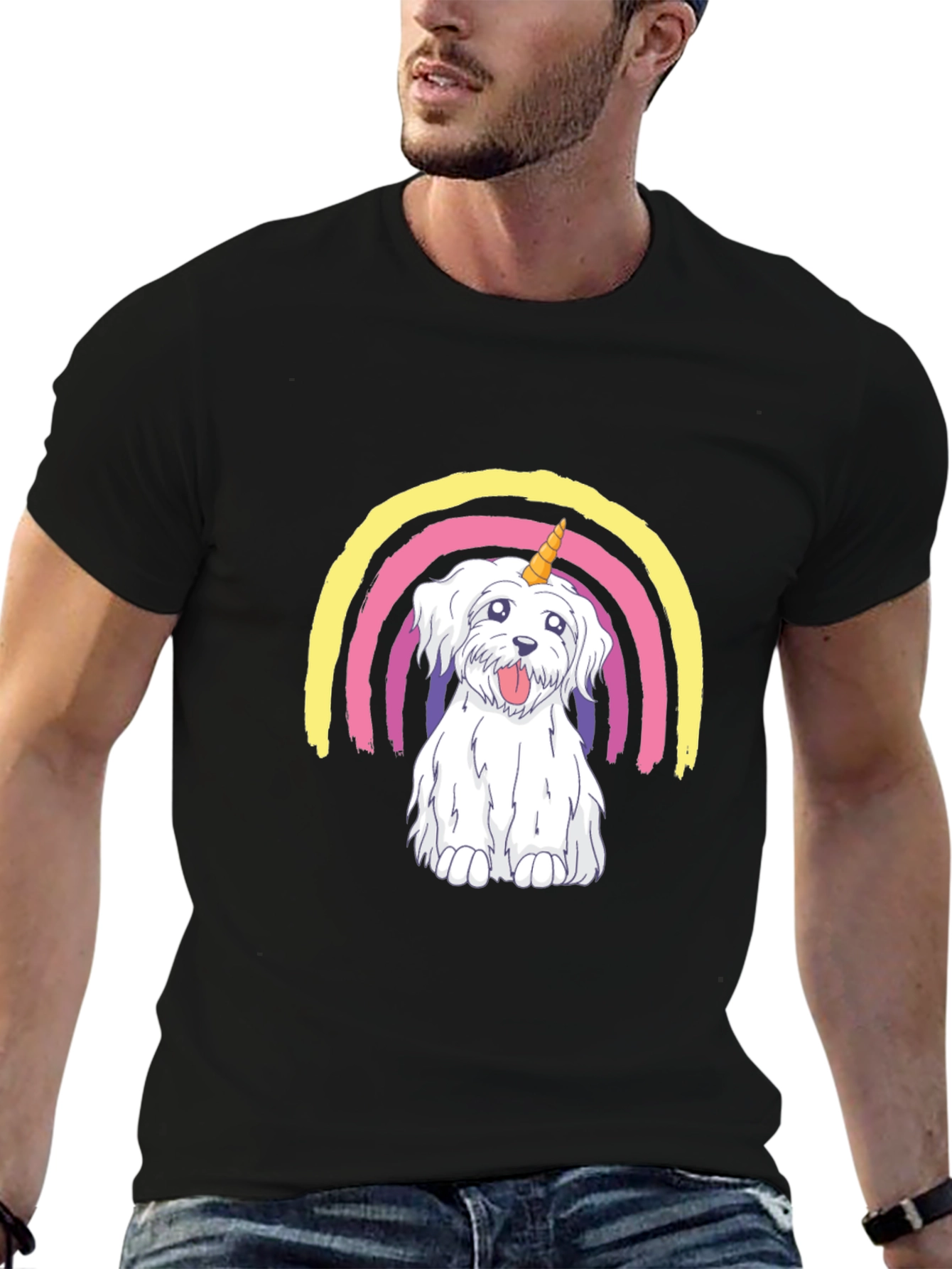 Dog Unicorn Rainbow T-Shirt