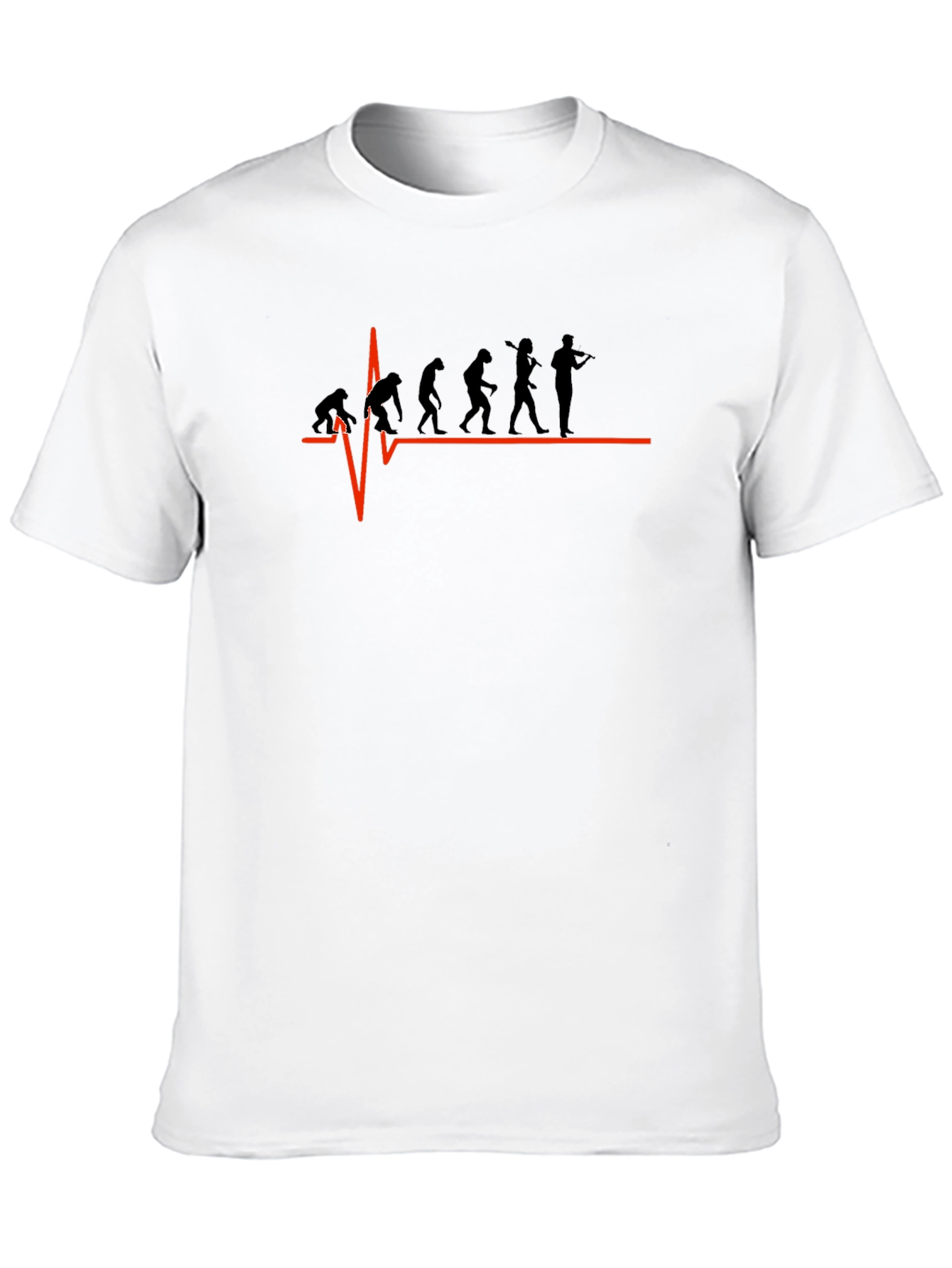 Evolution of Violinist Black T-Shirt - Music Lover Tee
