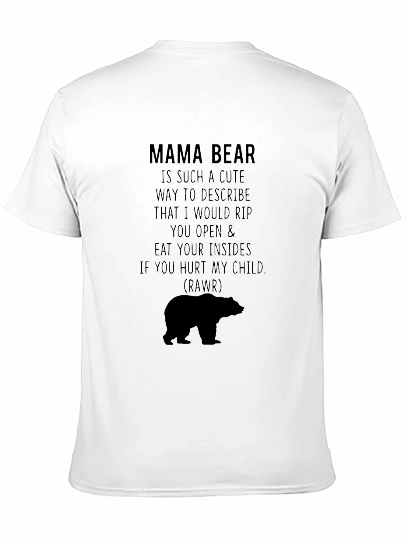 Mama Bear Graphic Tee - Protective Mother T-Shirt