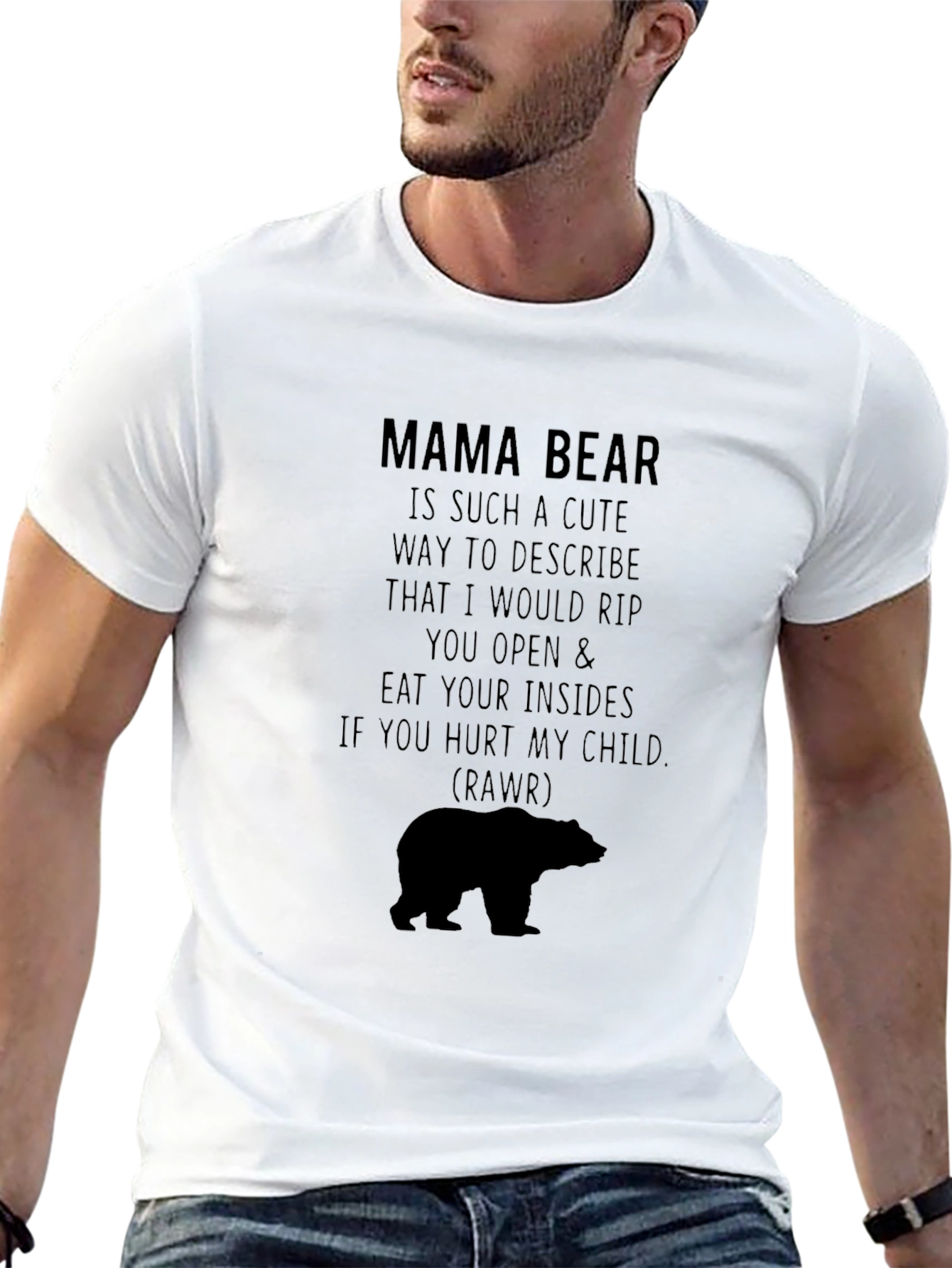 Mama Bear Graphic Tee - Protective Mother T-Shirt
