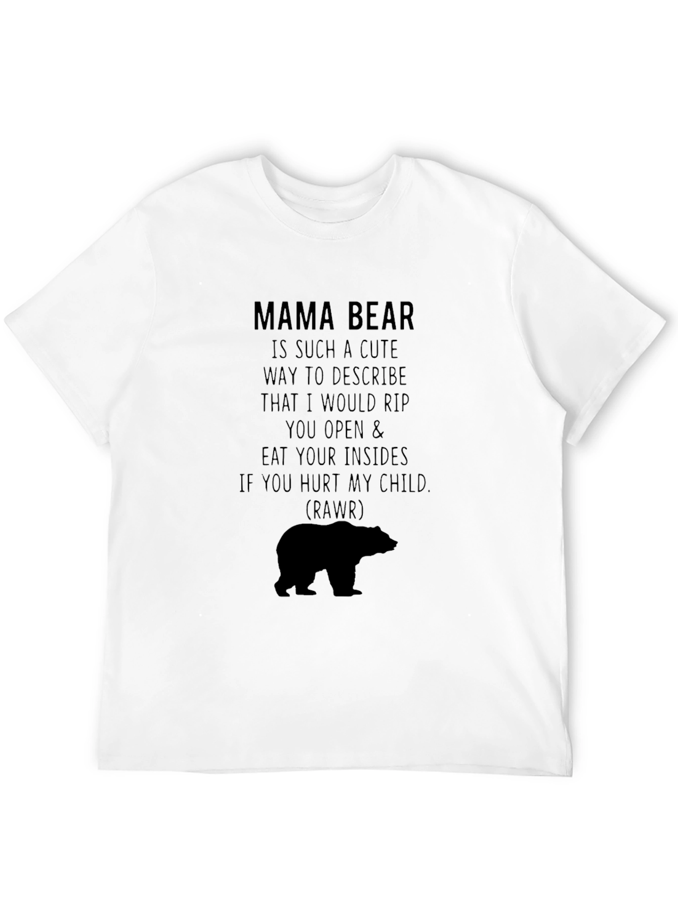 Mama Bear Graphic Tee - Protective Mother T-Shirt