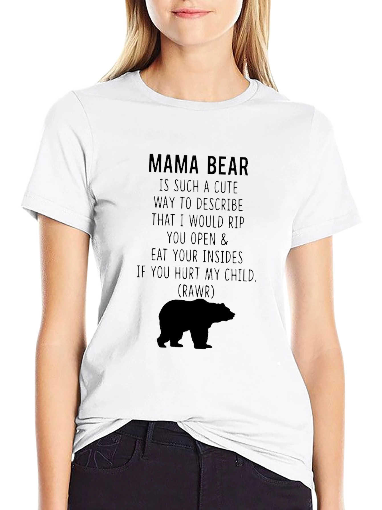 Mama Bear Graphic Tee - Protective Mother T-Shirt