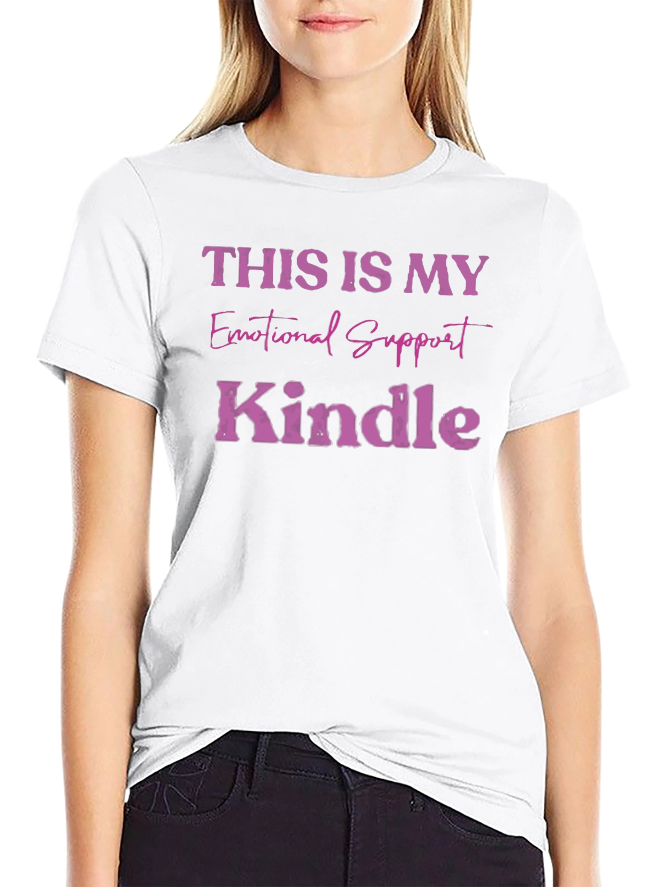 Emotional Support Kindle T-Shirt