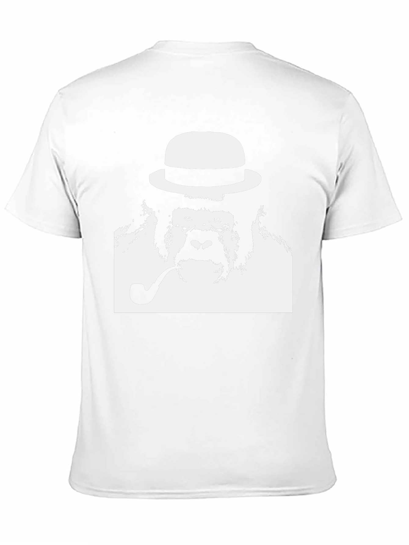 Gorilla with Hat & Pipe Graphic T-Shirt