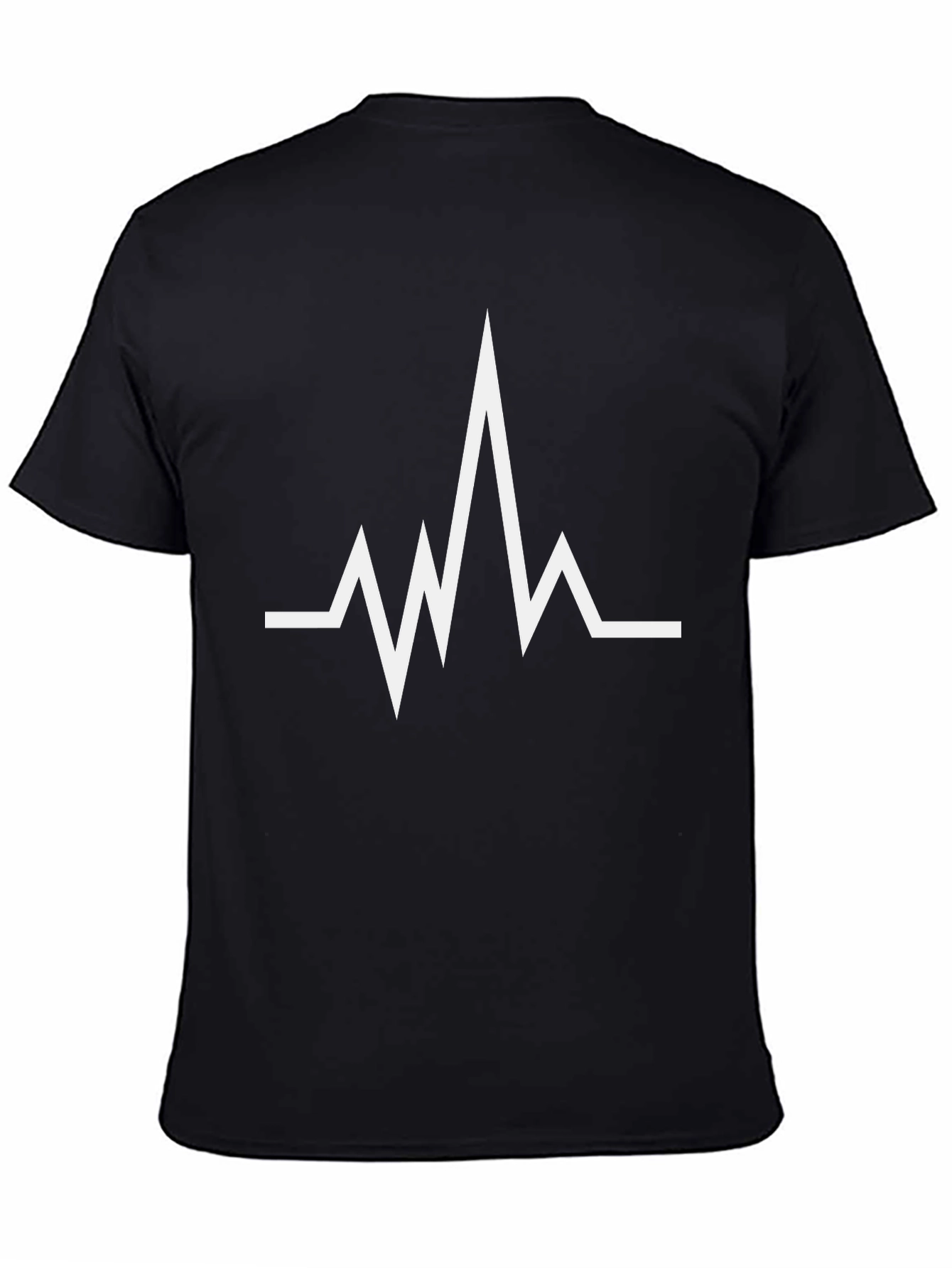 Heartbeat Pulse T-Shirt - Black