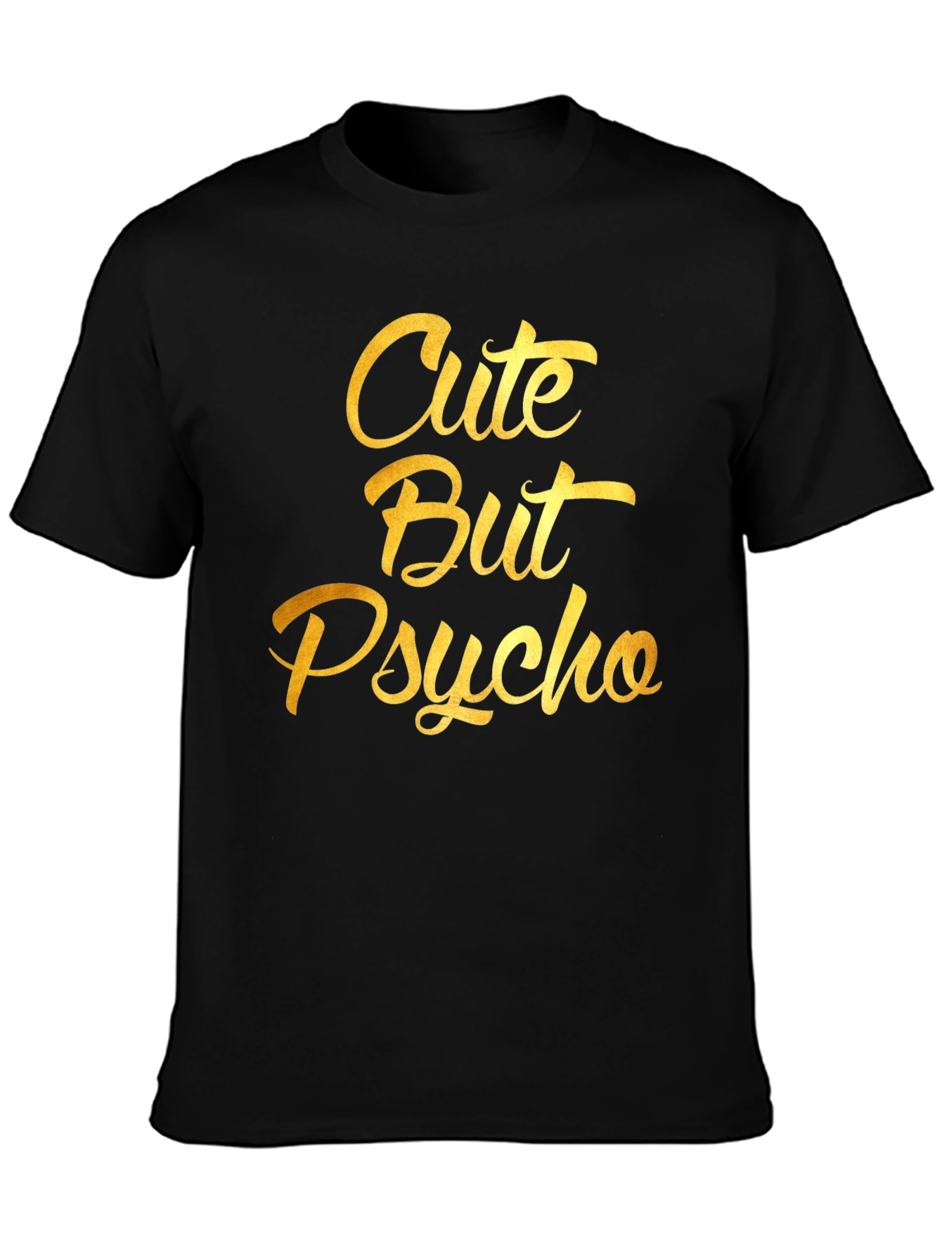 Cute But Psycho Graphic T-Shirt - Black